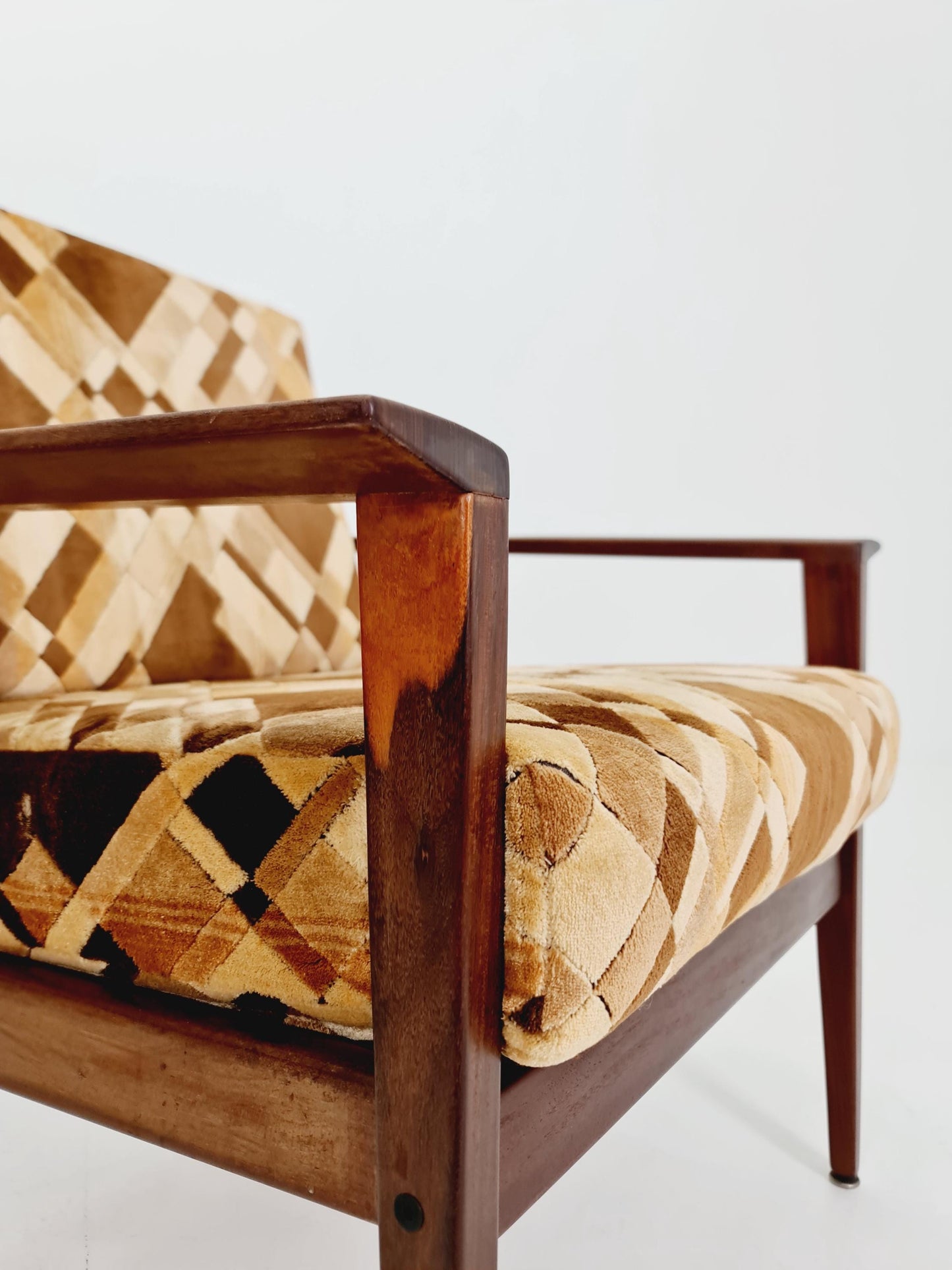 Mid century easy lounge chairs Denmark 1960s, Set of 2