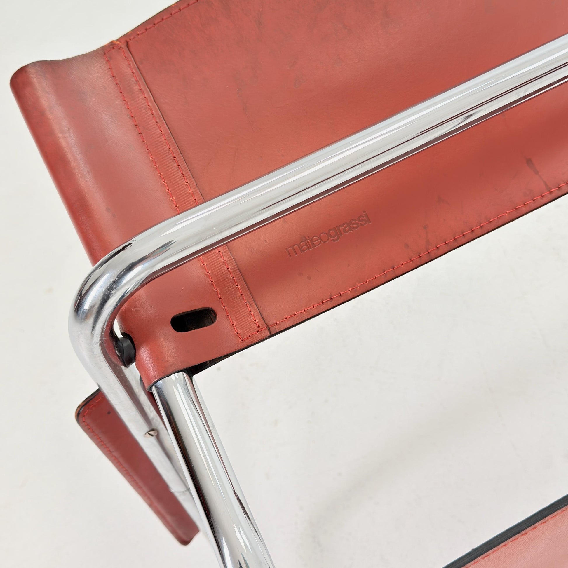 Model MG5 Centro Studi desk chair by Mart Stam & Marcel Breuer for Matteo Grassi, 1970s