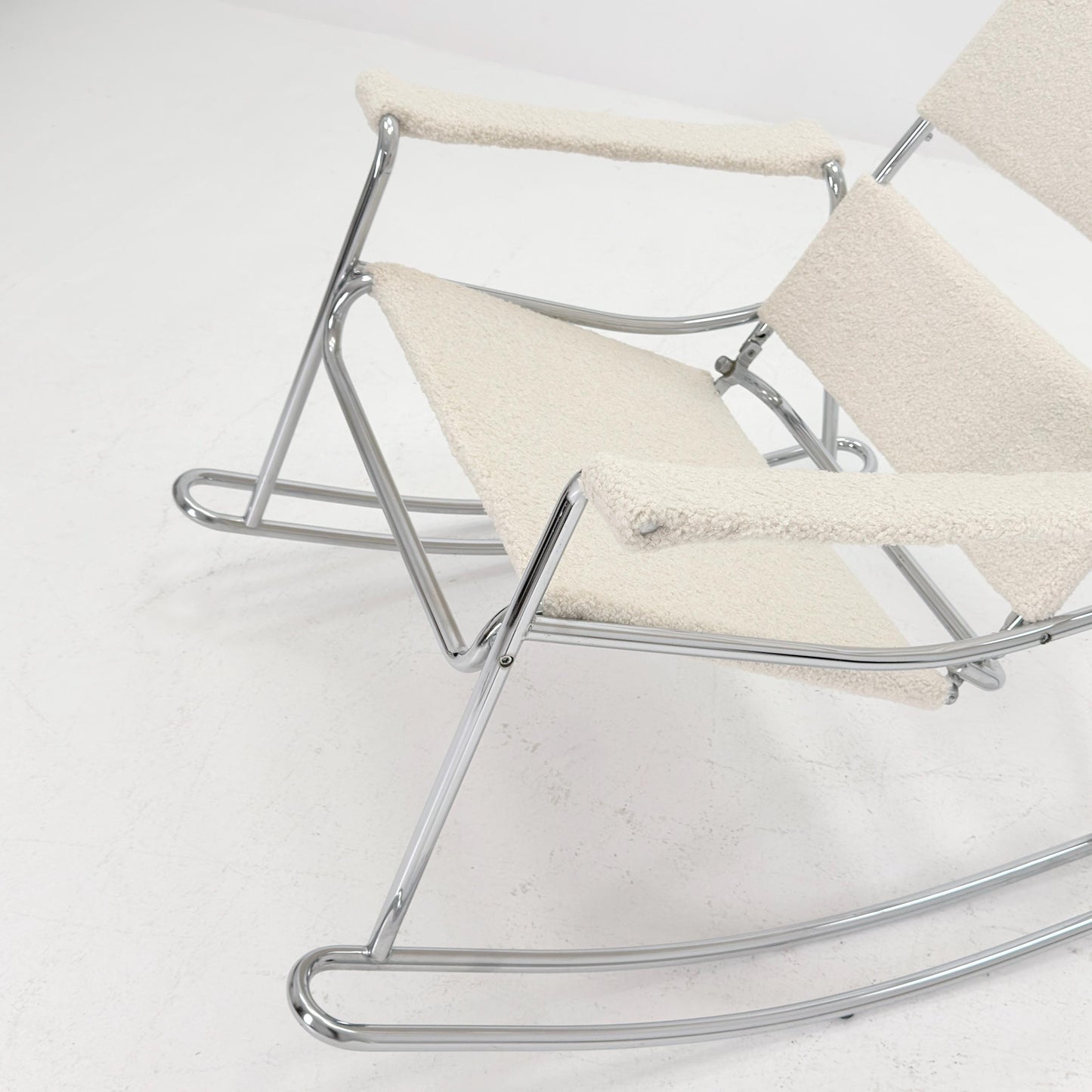 Mid-Century Modern Wassily-Style Rocking Chair, Italy 1980s