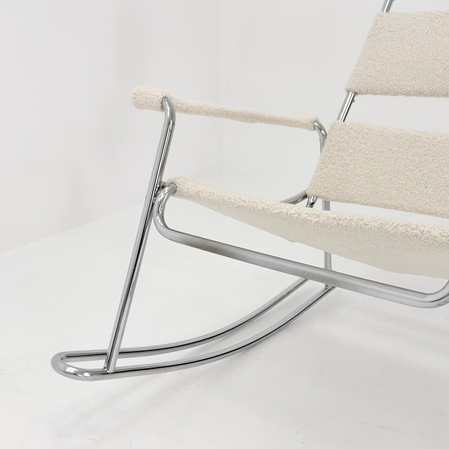 Mid-Century Modern Wassily-Style Rocking Chair, Italy 1980s