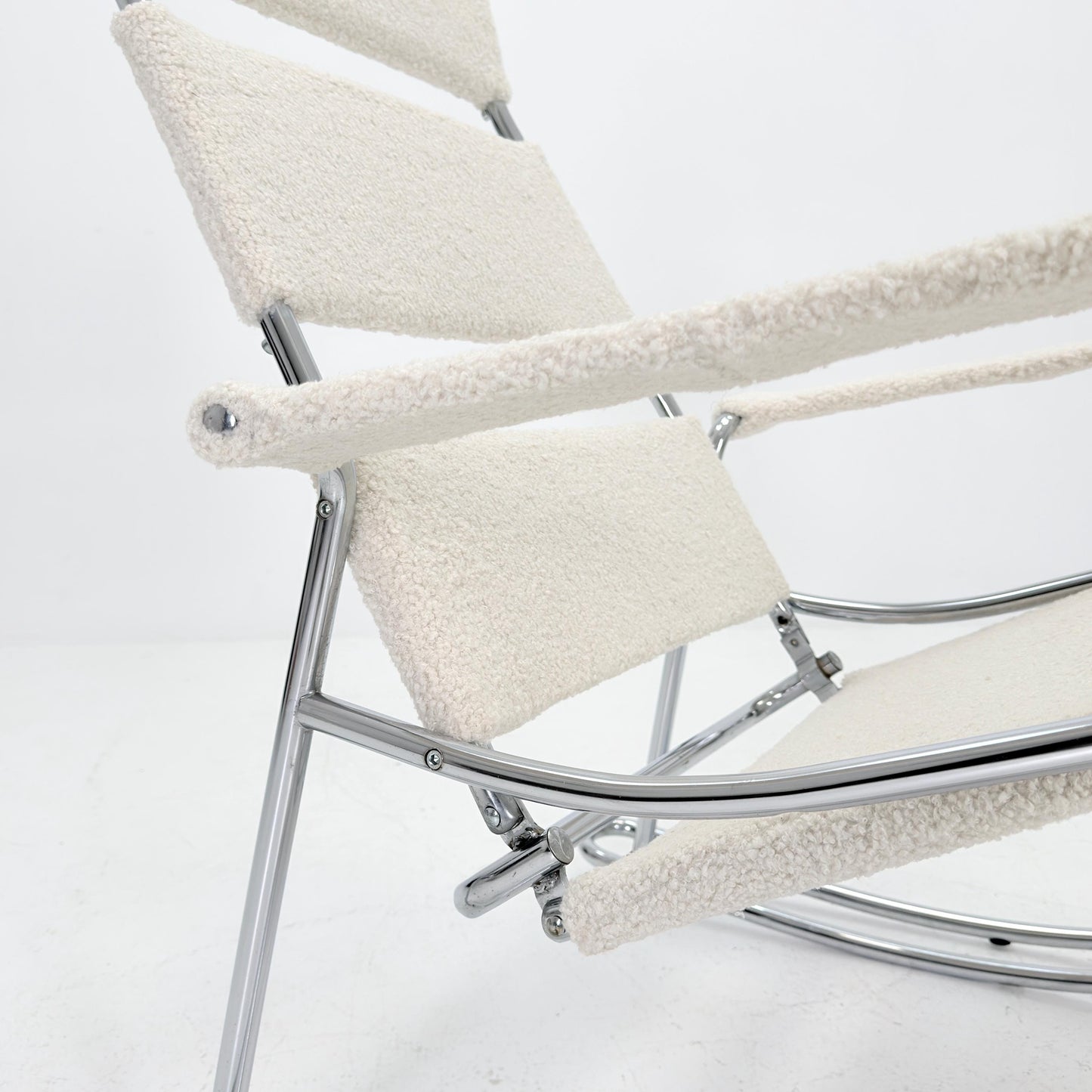 Mid-Century Modern Wassily-Style Rocking Chair, Italy 1980s