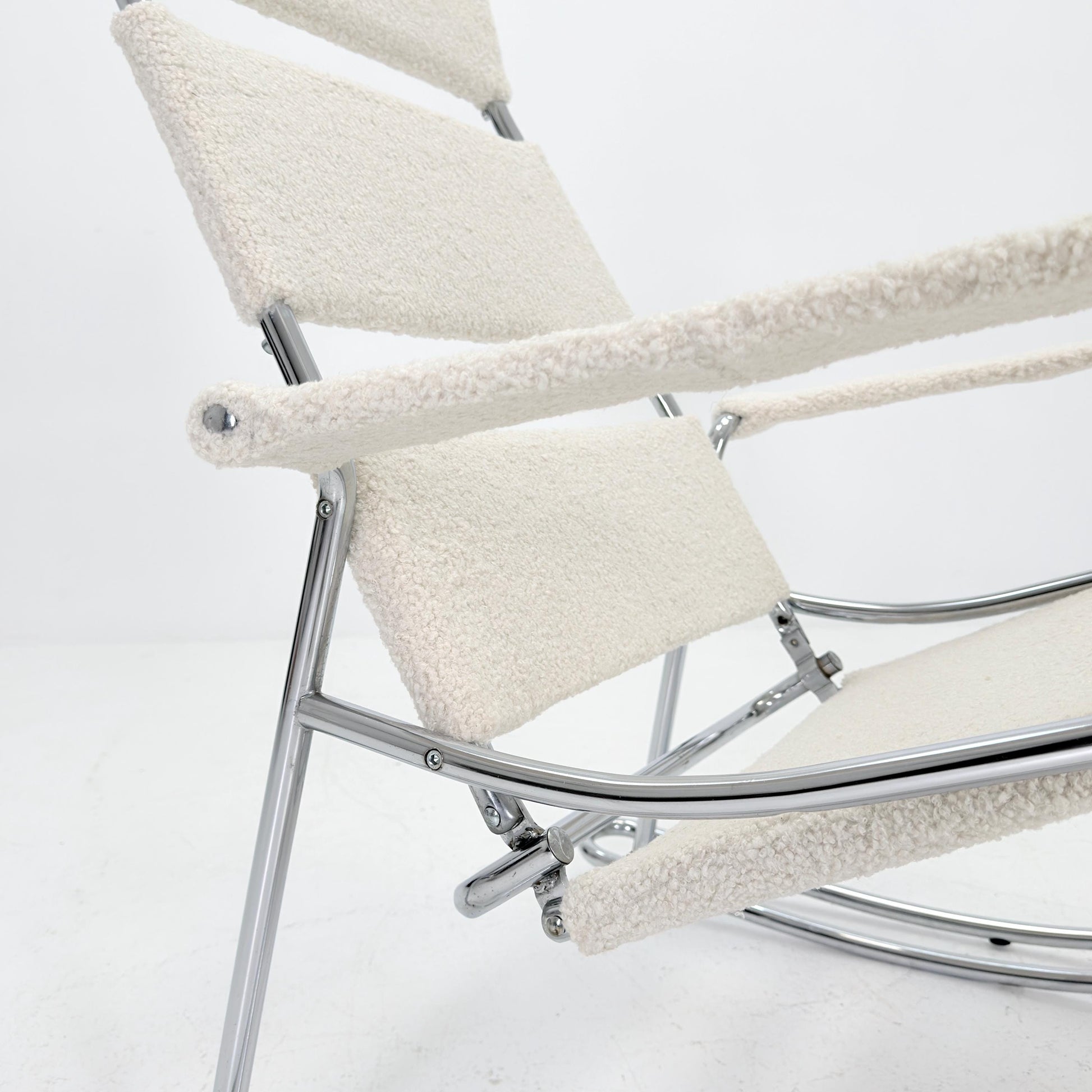 Mid-Century Modern Wassily-Style Rocking Chair, Italy 1980s