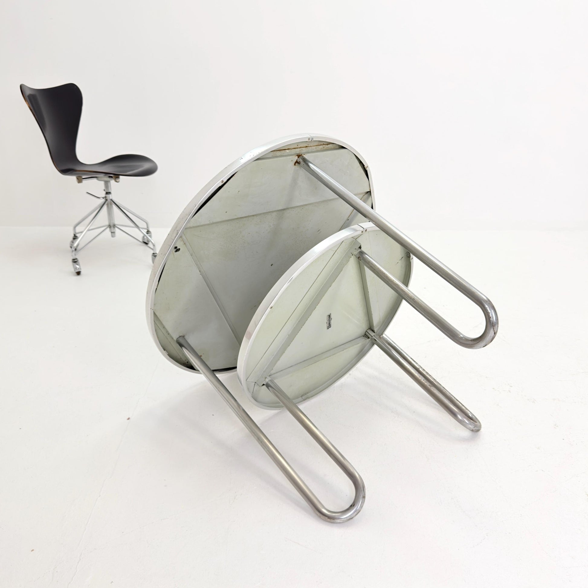 Mid century Bauhaus Tubular Steel Table from Mauser Werke Waldeck, 1950s Germany