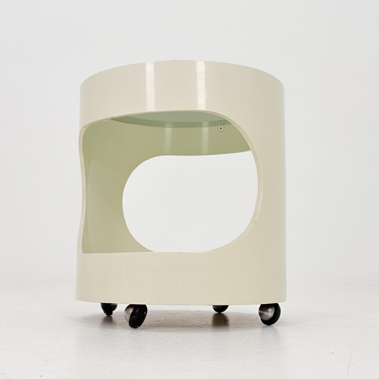 Mid-Century Space Age Side Table “Luna” by Opal Kleinmöbel Germany 1970s