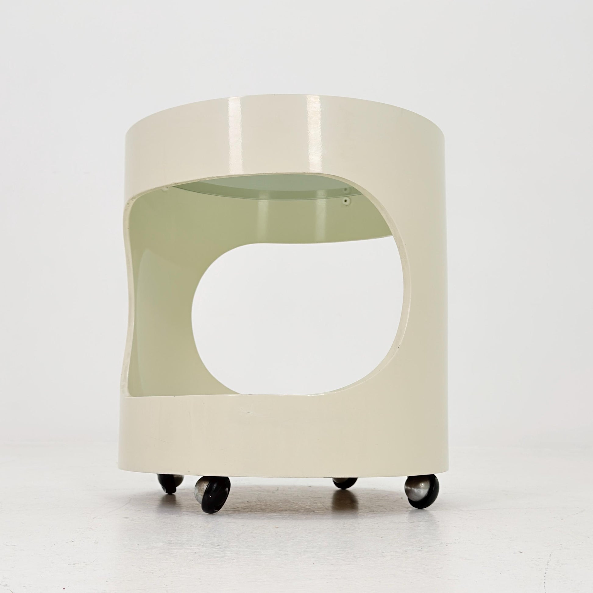 Mid-Century Space Age Side Table “Luna” by Opal Kleinmöbel Germany 1970s