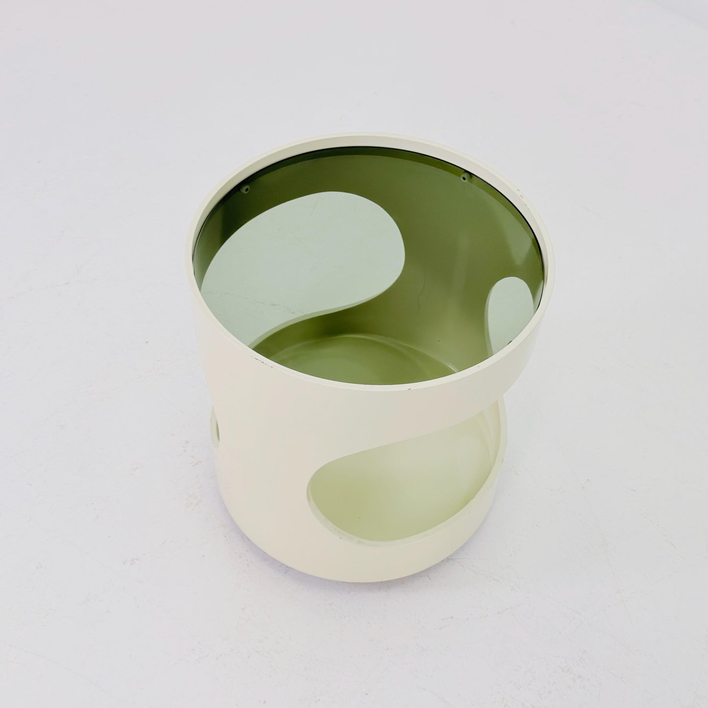 Mid-Century Space Age Side Table “Luna” by Opal Kleinmöbel Germany 1970s