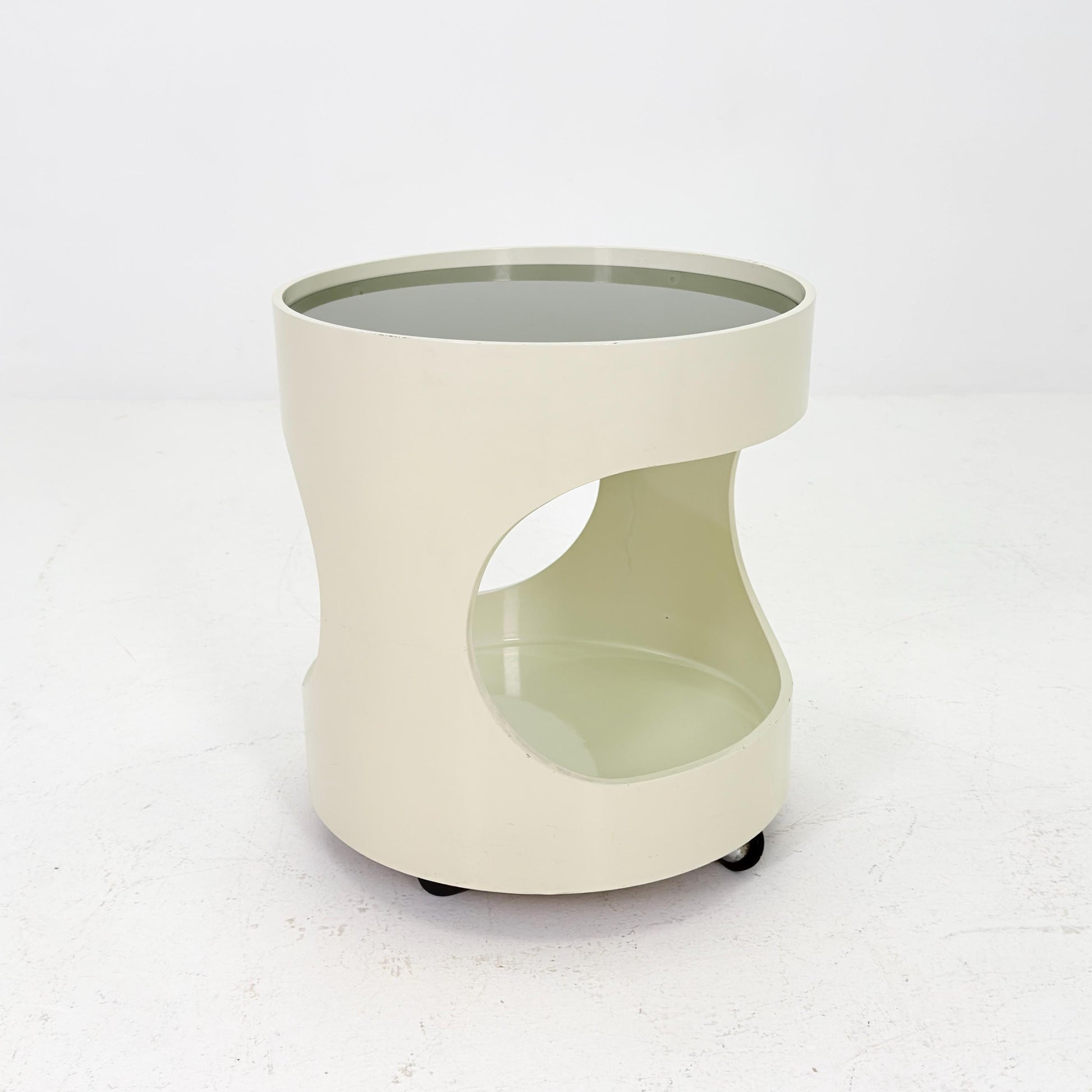 Mid-Century Space Age Side Table “Luna” by Opal Kleinmöbel Germany 1970s