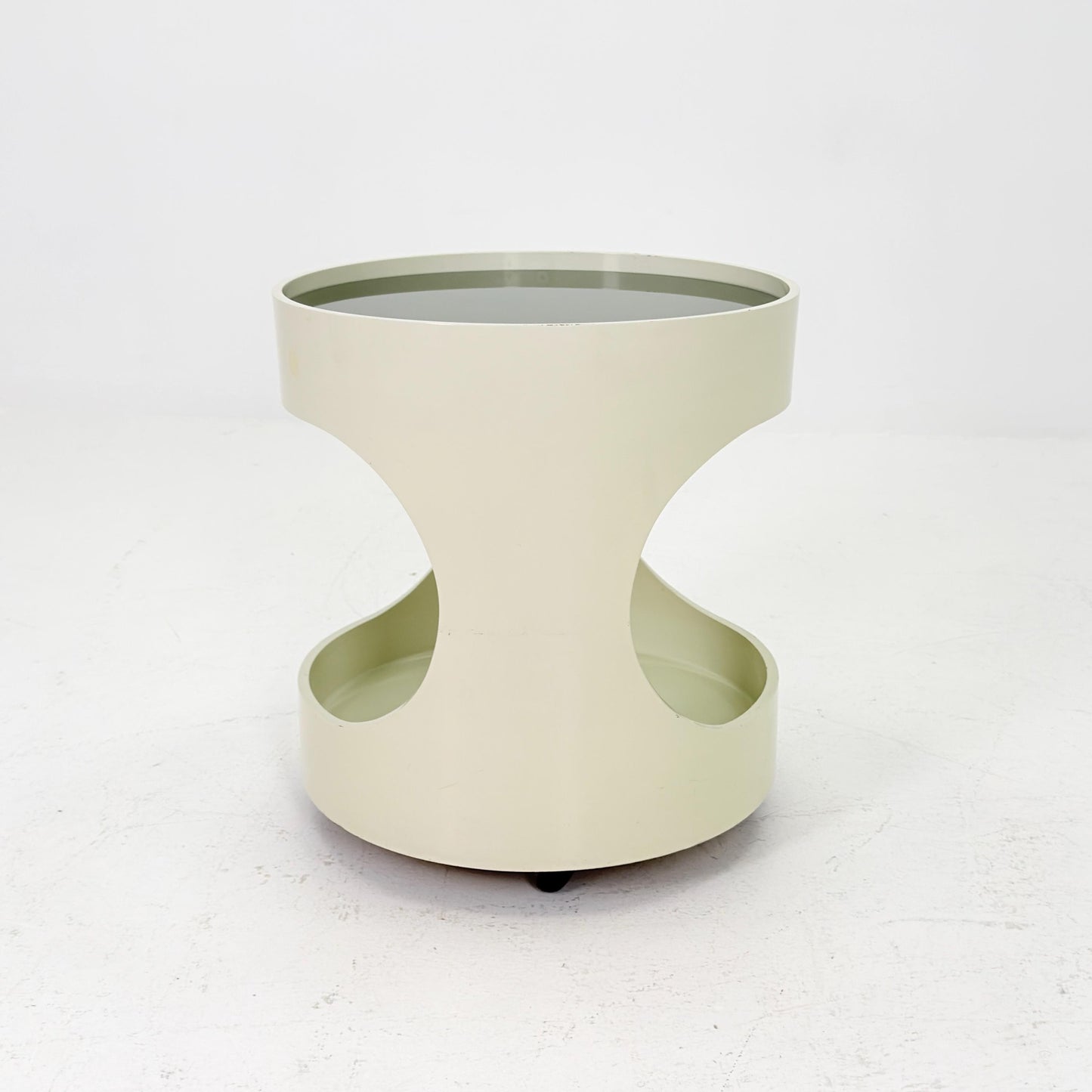 Mid-Century Space Age Side Table “Luna” by Opal Kleinmöbel Germany 1970s