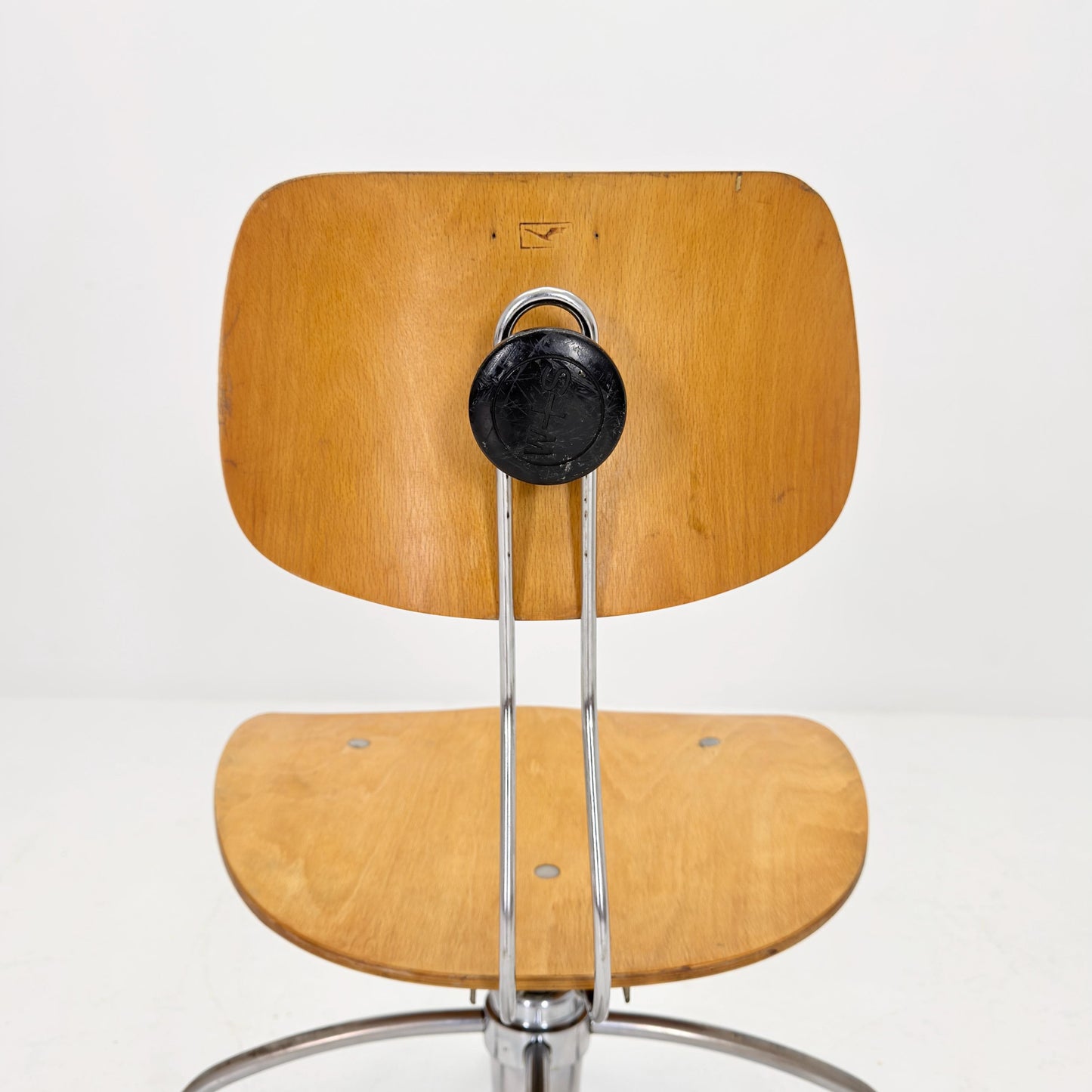 Mid century Swivel Bauhaus chair model by Egon Eiermann for Wilde & Spieth 1950s Germany