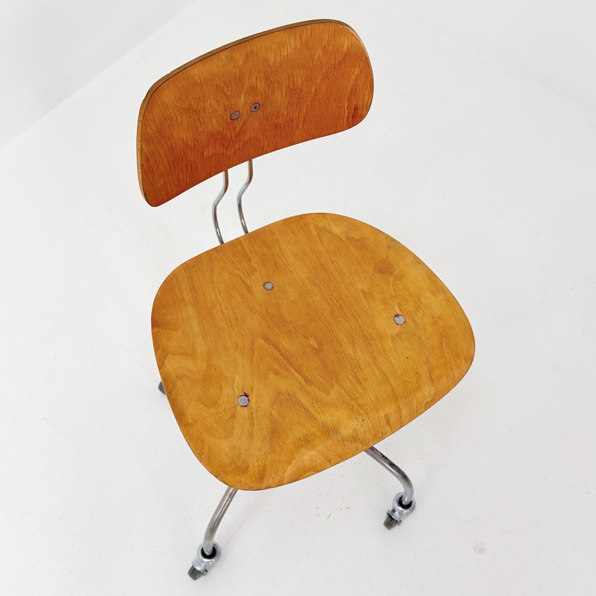 Mid century Swivel Bauhaus chair model by Egon Eiermann for Wilde & Spieth 1950s Germany