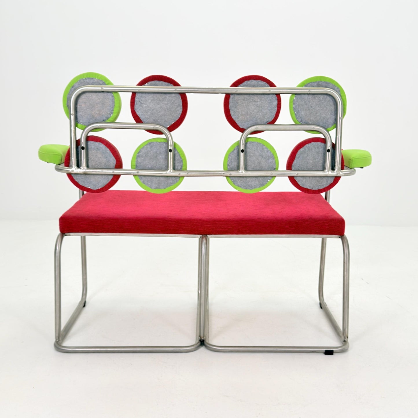 Rare Mid Century Bauhaus Marshmallow Bench Sofa, Germany 1980s