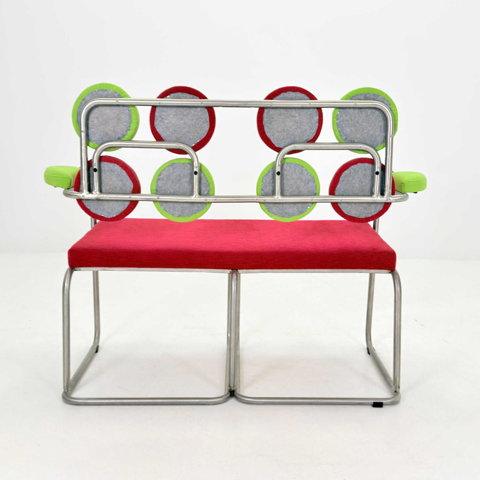 Rare Mid Century Bauhaus Marshmallow Bench Sofa, Germany 1980s