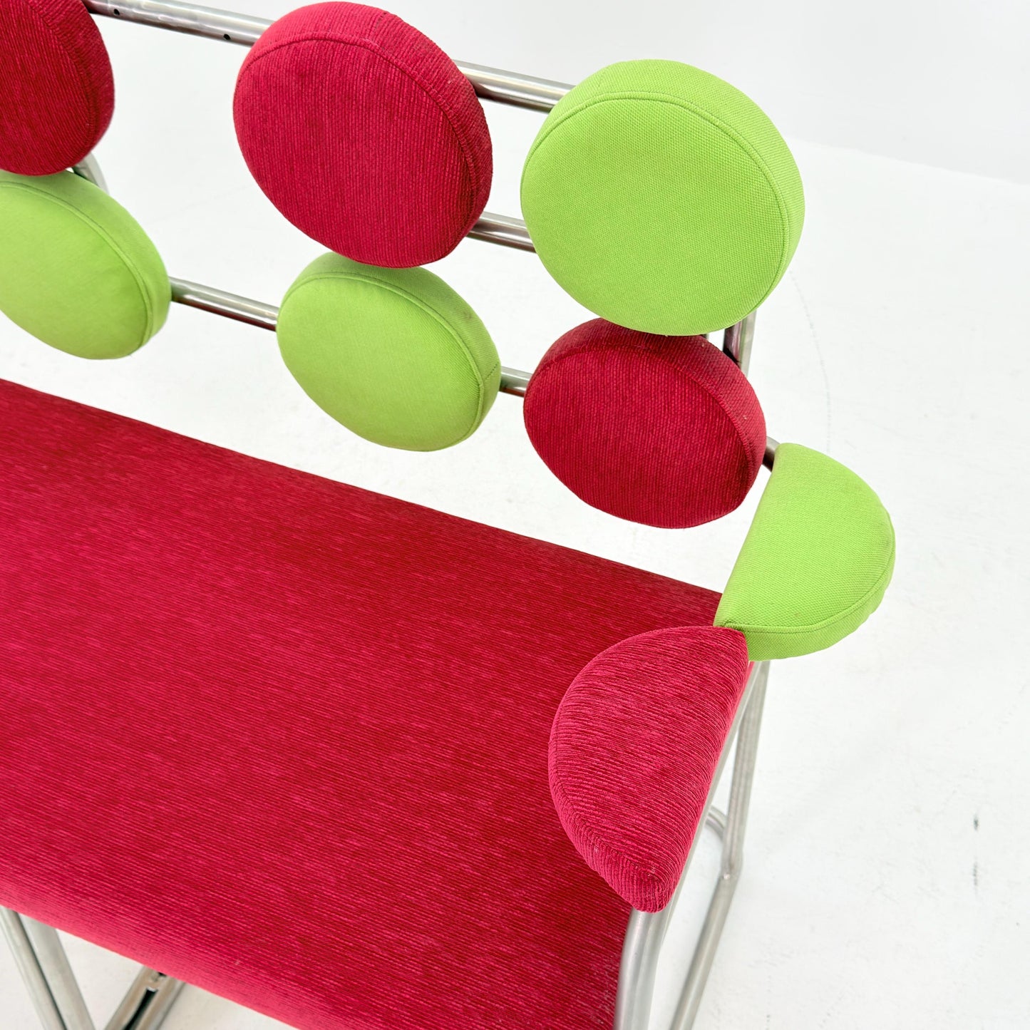 Rare Mid Century Bauhaus Marshmallow Bench Sofa, Germany 1980s