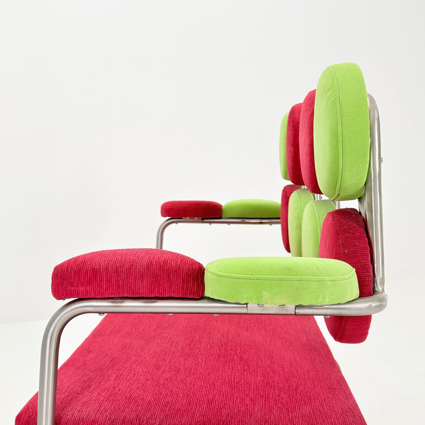 Rare Mid Century Bauhaus Marshmallow Bench Sofa, Germany 1980s