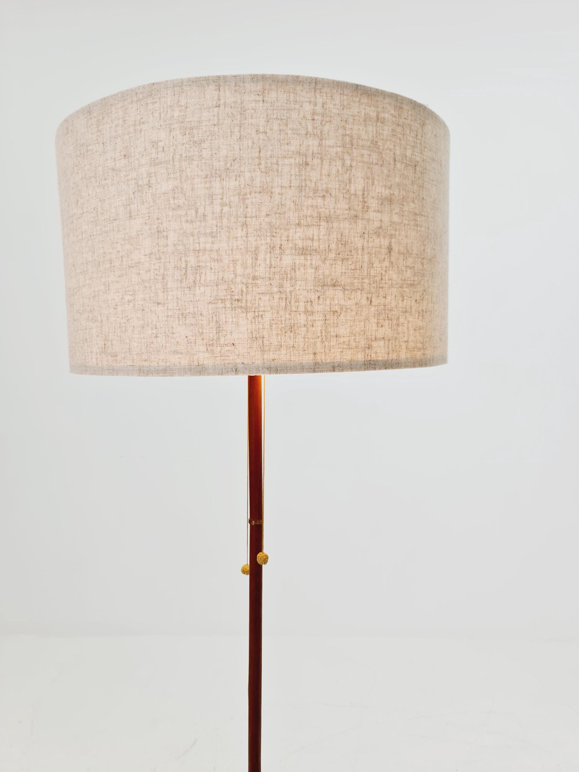 Rare Tripod Mid century German floor lamp Brass 1960s