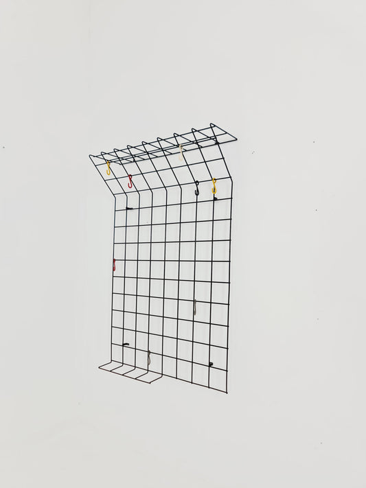 Cloth hanger Wardrobe by Nisse Strinning string design 60s, black