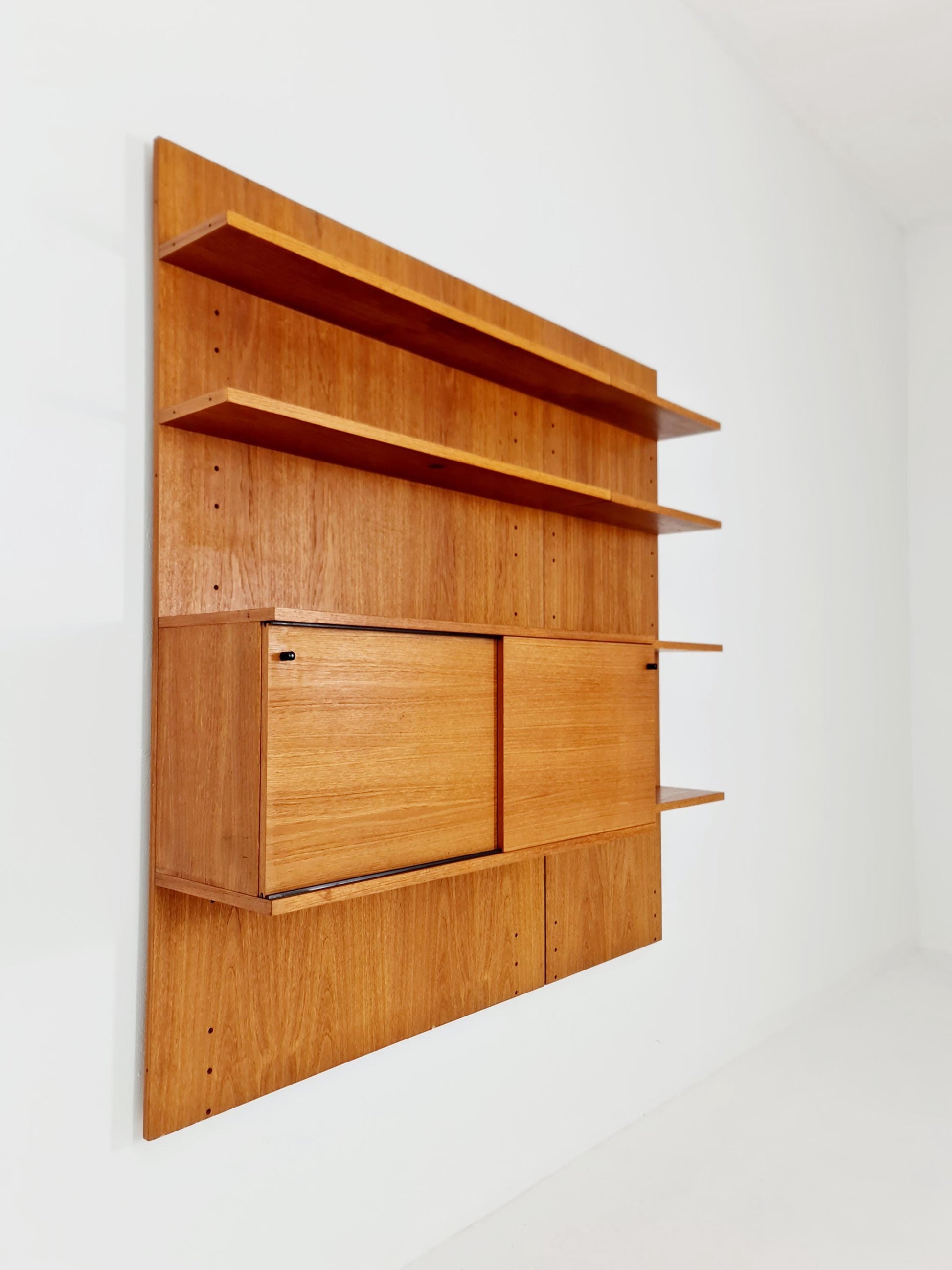 Rare German shelf-system by Günter Renkel for Rego Twen in Teak 1950s