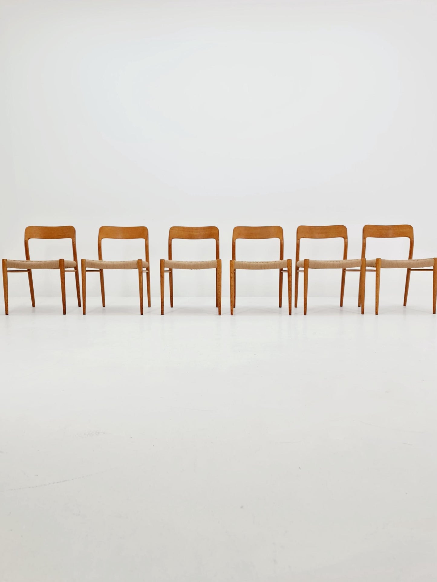 MidCentury Danish Oak Dining Chairs Niels O.Moller, 1960s,Set of 6