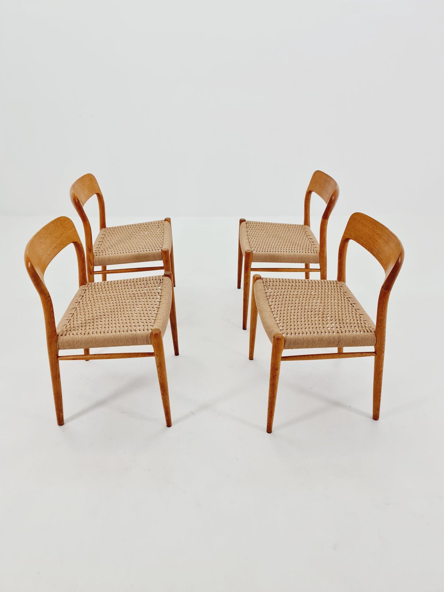 MidCentury Danish Oak Dining Chairs Niels O.Moller, 1960s,Set of 4