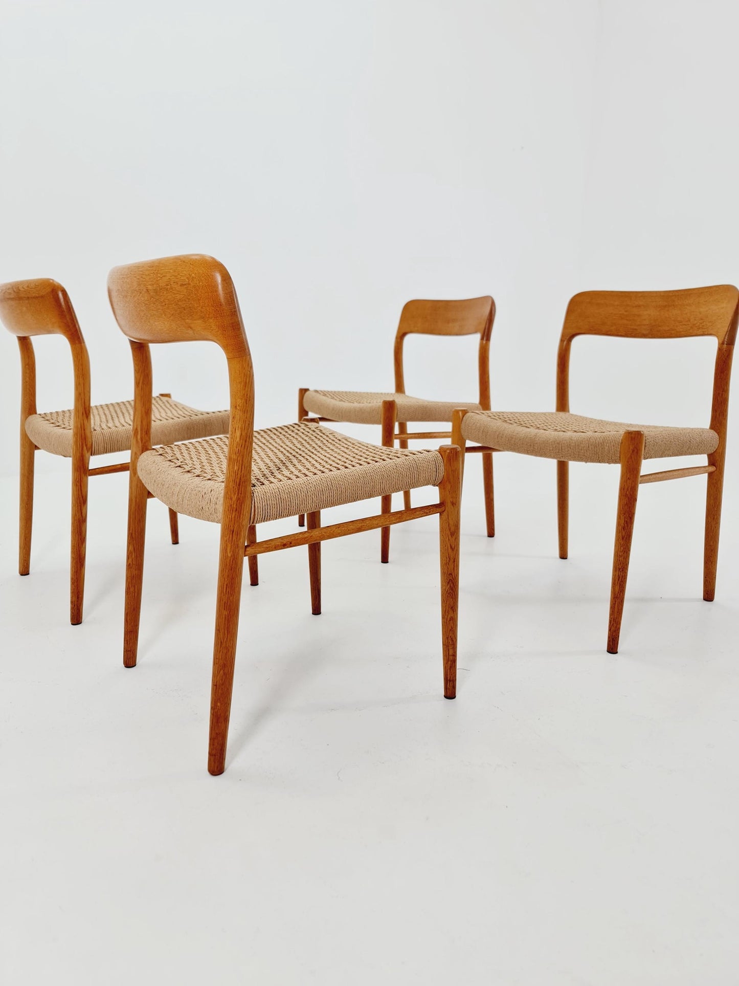 MidCentury Danish Oak Dining Chairs Niels O.Moller, 1960s,Set of 4