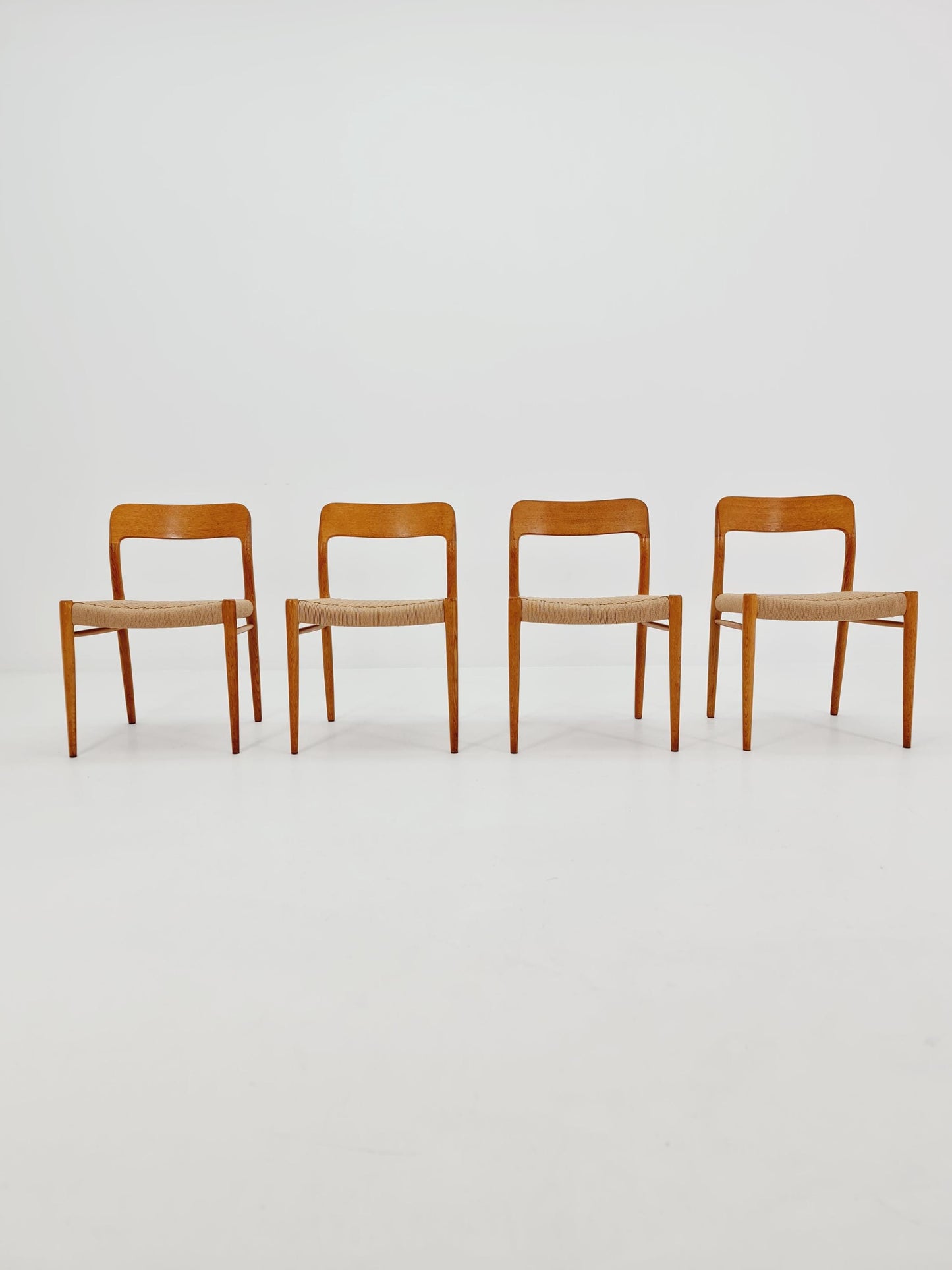 MidCentury Danish Oak Dining Chairs Niels O.Moller, 1960s,Set of 4