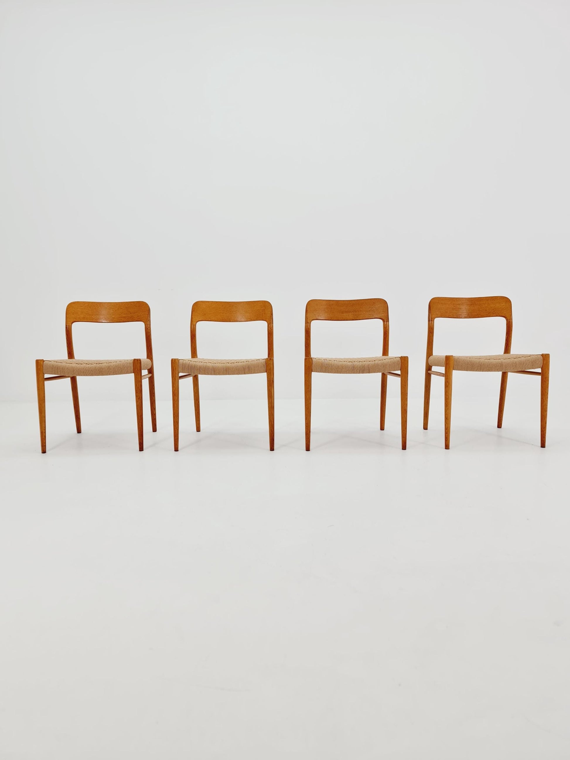 MidCentury Danish Oak Dining Chairs Niels O.Moller, 1960s,Set of 4