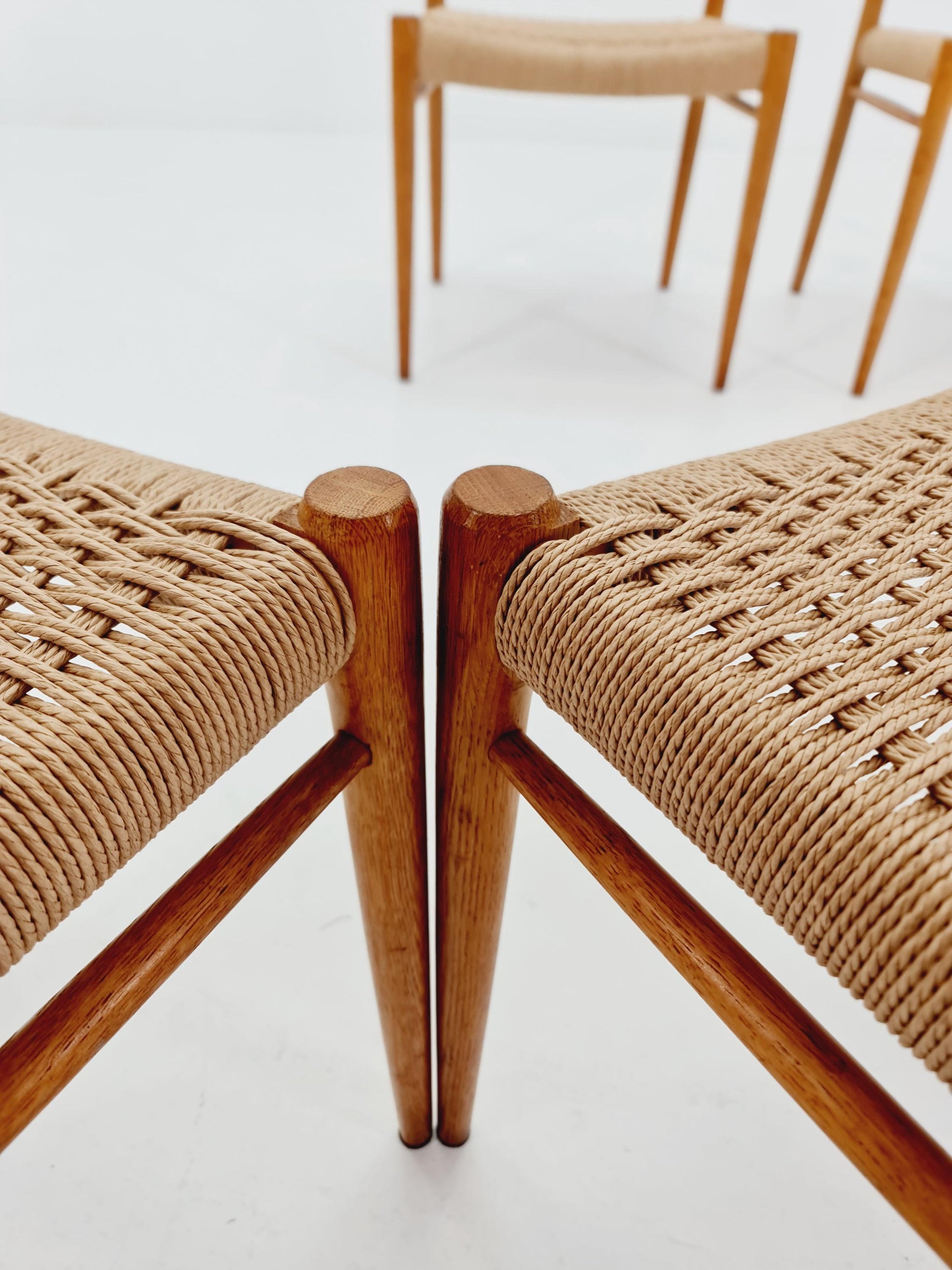 MidCentury Danish Oak Dining Chairs Niels O.Moller, 1960s,Set of 4