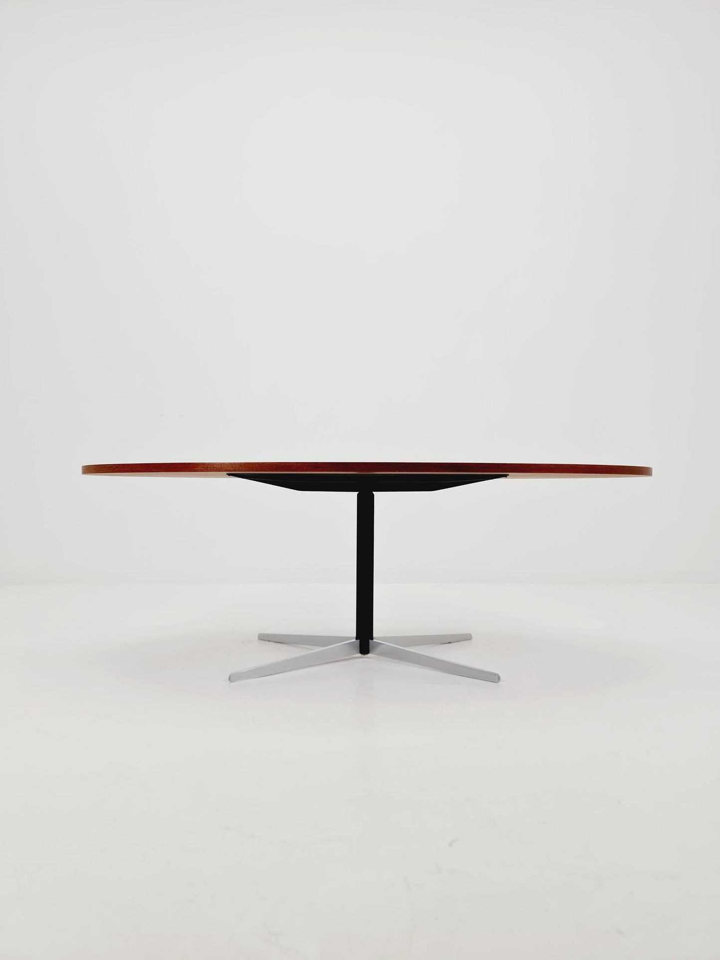 vintage teak Oval coffe table by Wilhelm Renz 1950