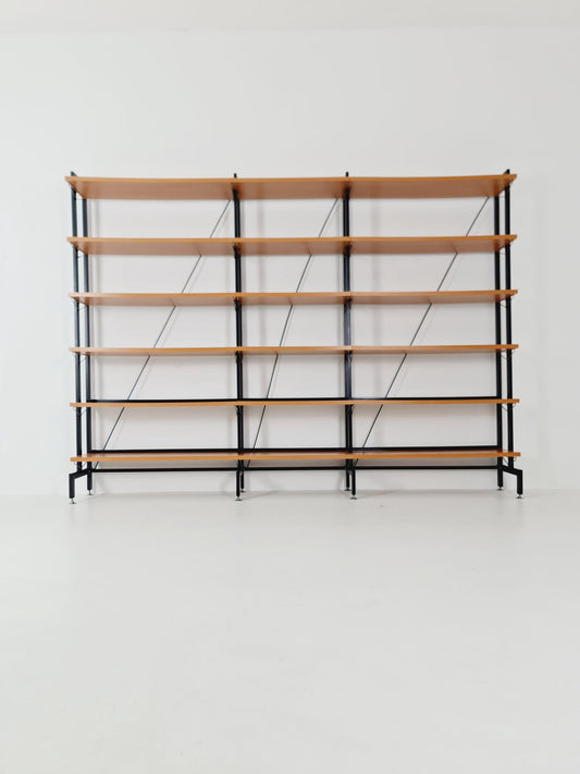 Vintage String shelf system formica & metal Stil of Olof Pira Sweden, 1990s