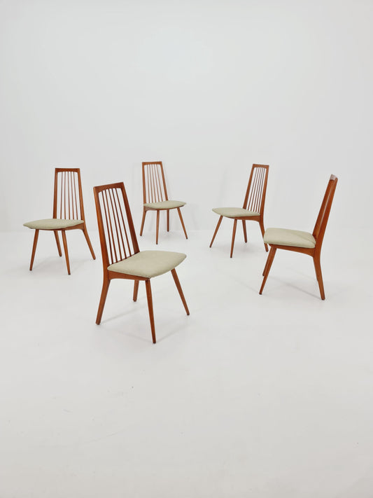 Mid century German Dining Chair by Lübke, 1960s, set of 5