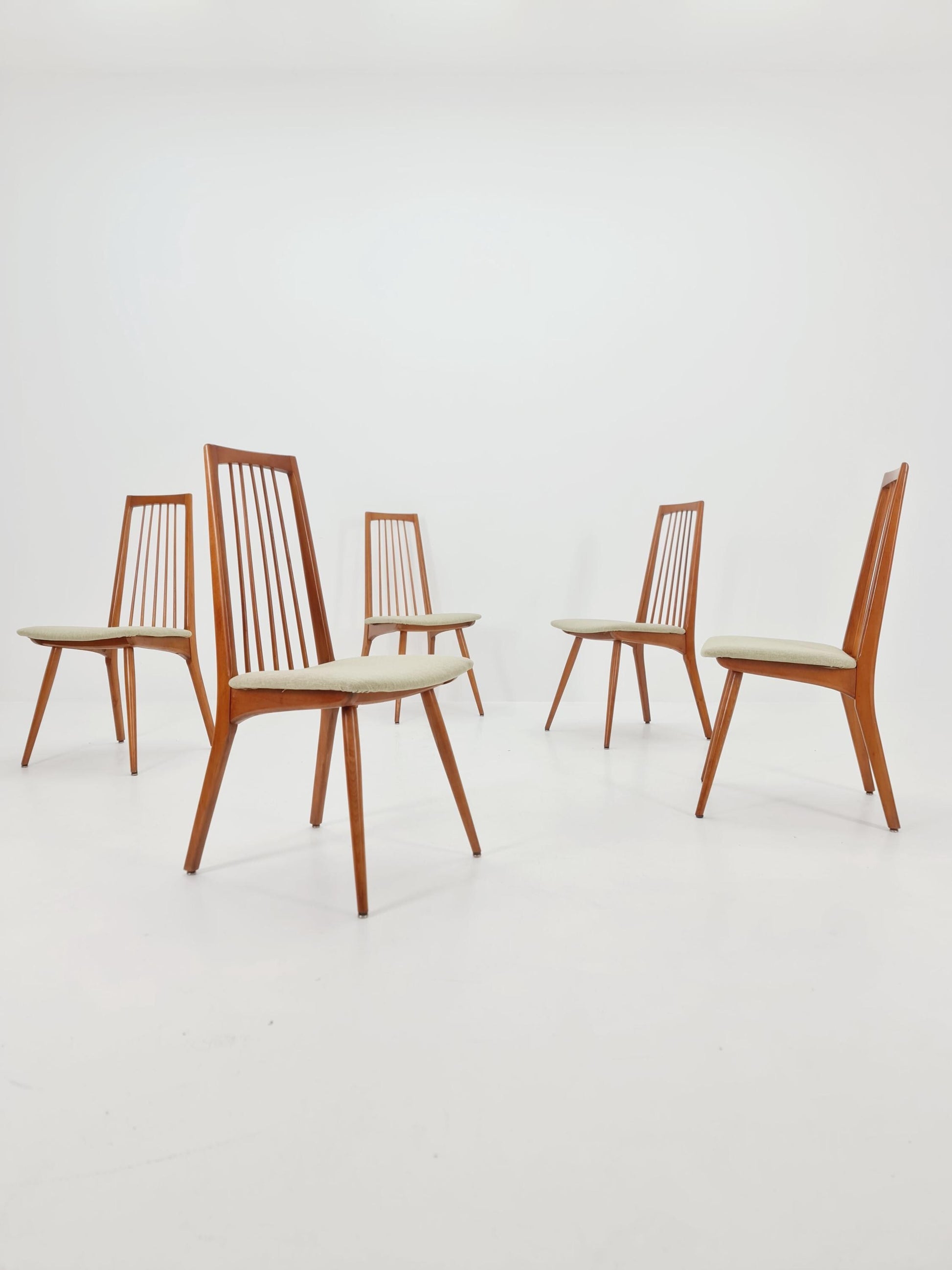 Mid century German Dining Chair by Lübke, 1960s, set of 5