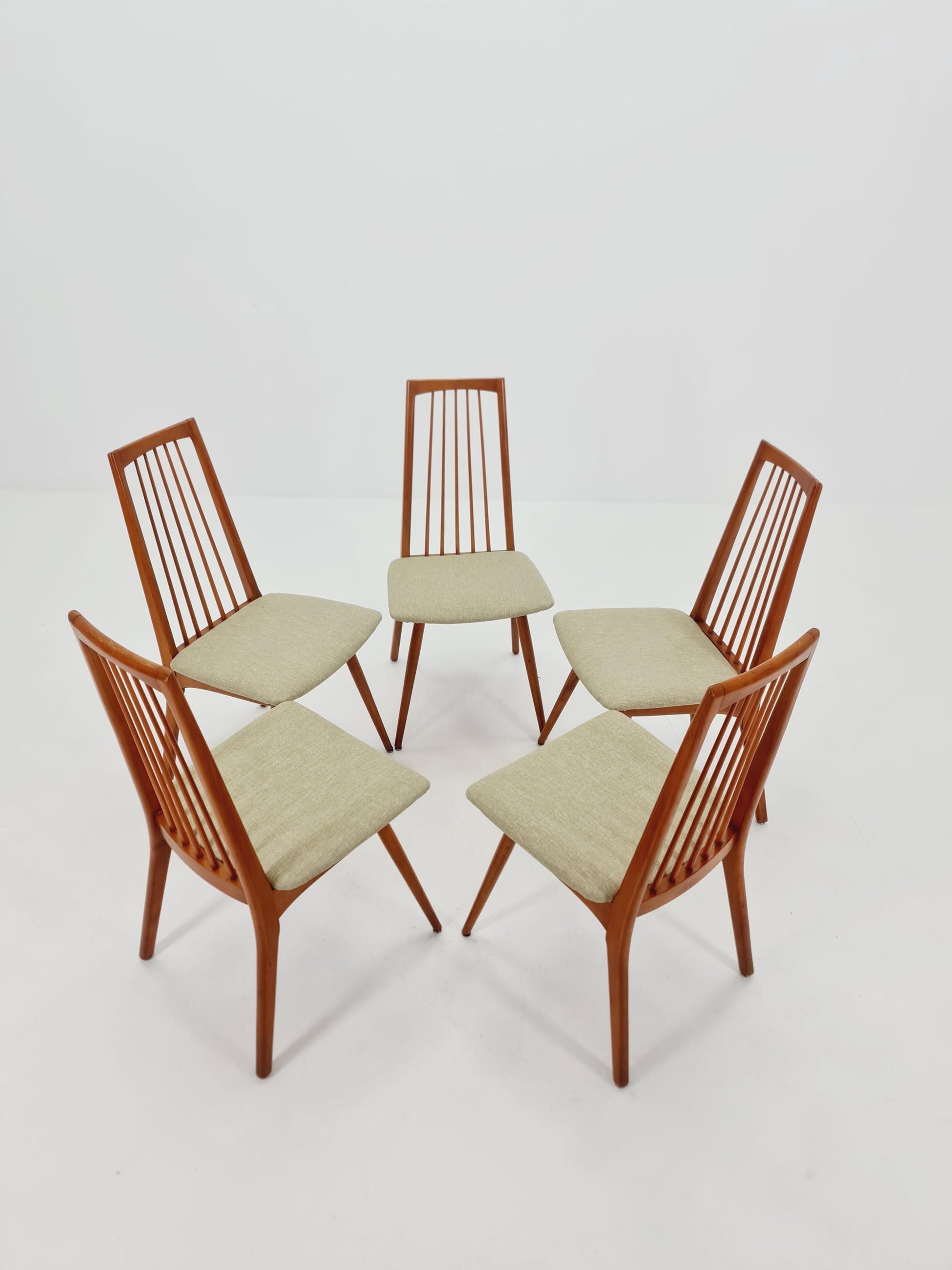 Mid century German Dining Chair by Lübke, 1960s, set of 5