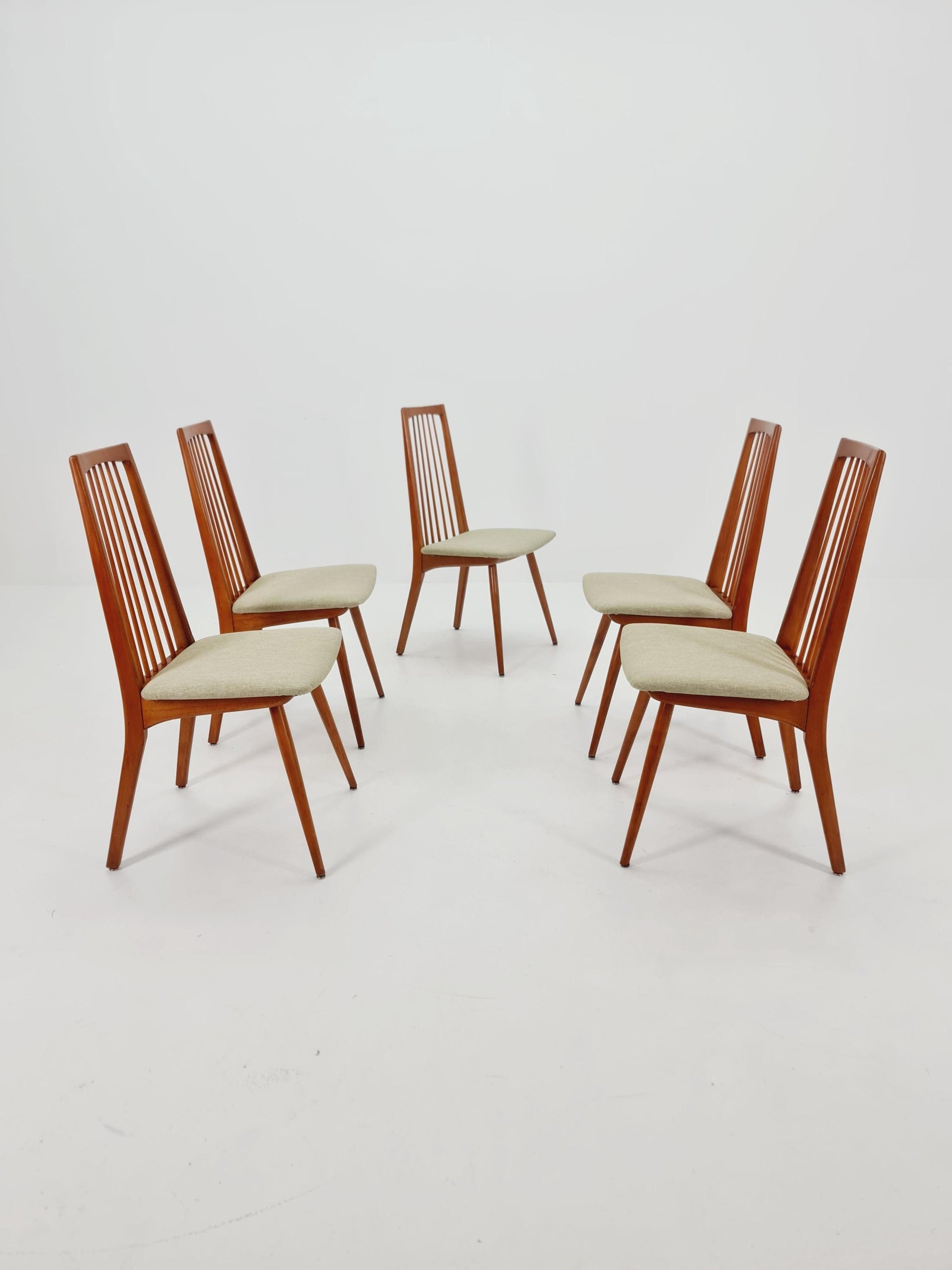 Mid century German Dining Chair by Lübke, 1960s, set of 5