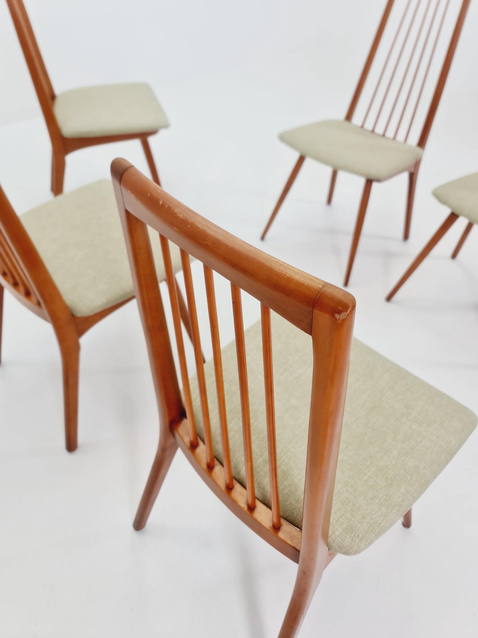 Mid century German Dining Chair by Lübke, 1960s, set of 5