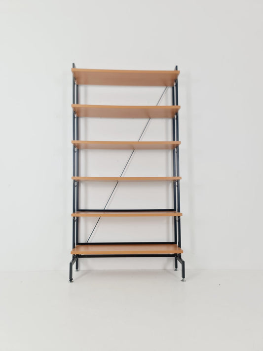 Vintage String shelf system formica & metal Stil of Olof Pira Sweden, 1990s