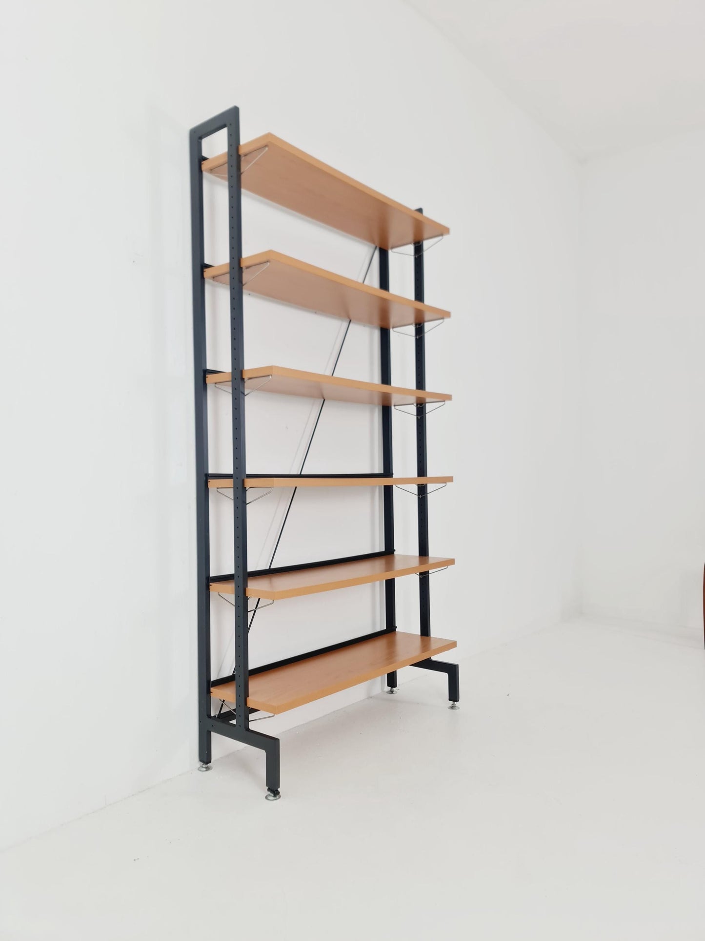 Vintage String shelf system formica & metal Olof Pira Sweden, 1990s