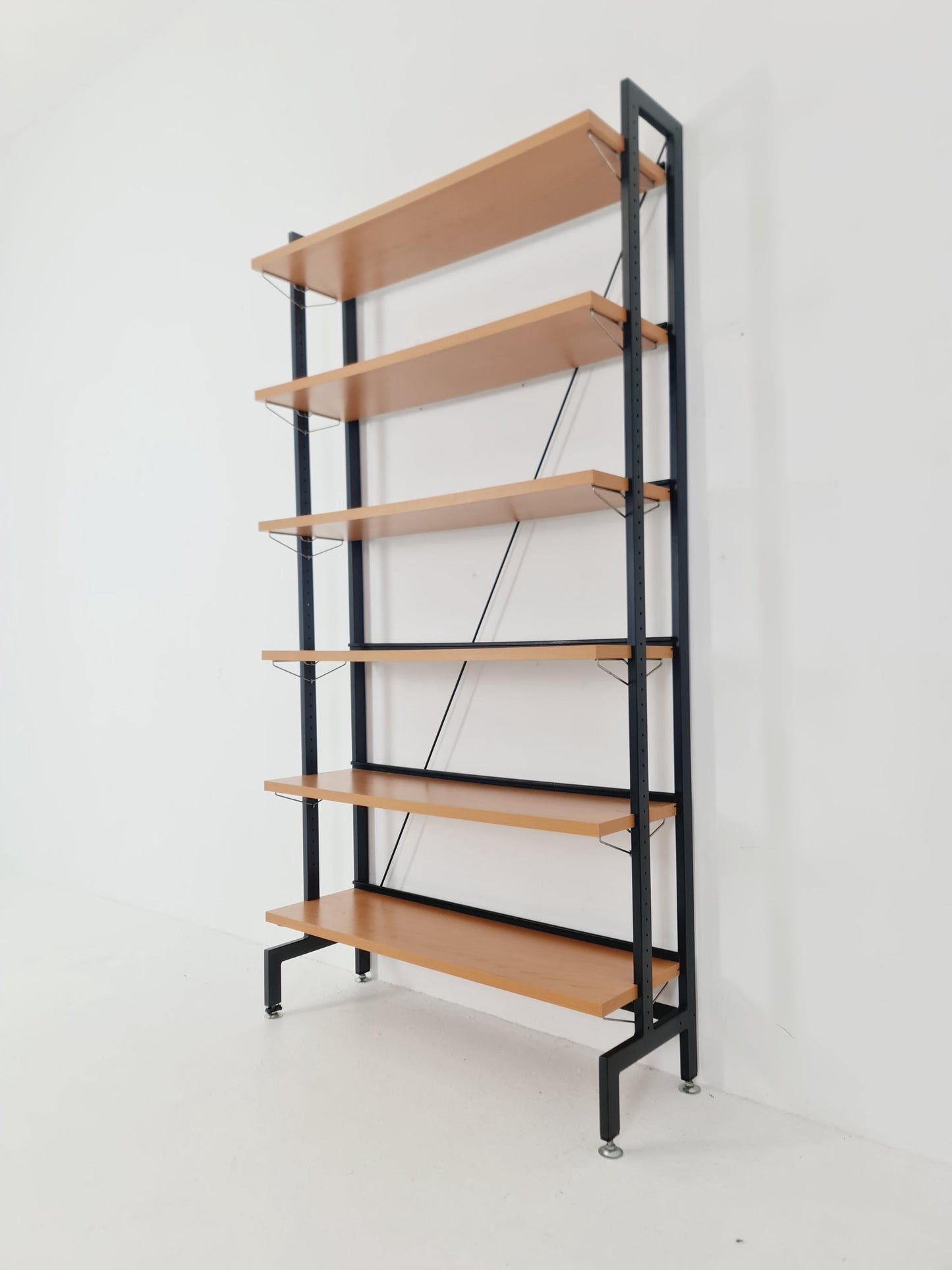 Vintage String shelf system formica & metal Olof Pira Sweden, 1990s