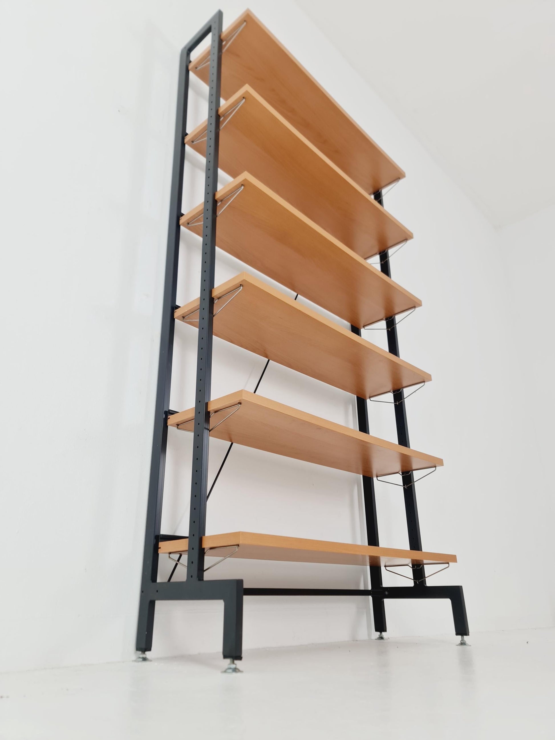 Vintage String shelf system formica & metal Olof Pira Sweden, 1990s