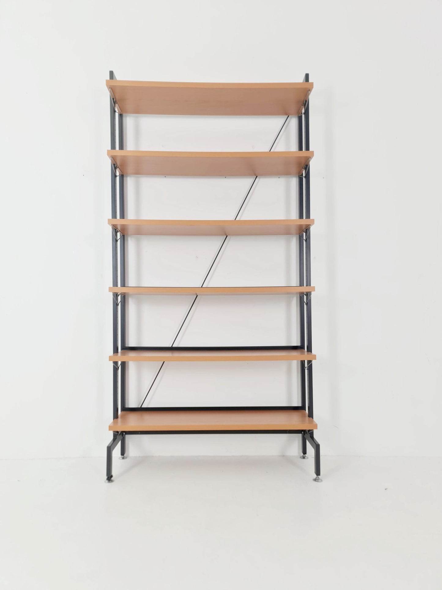 Vintage String shelf system formica & metal Olof Pira Sweden, 1990s