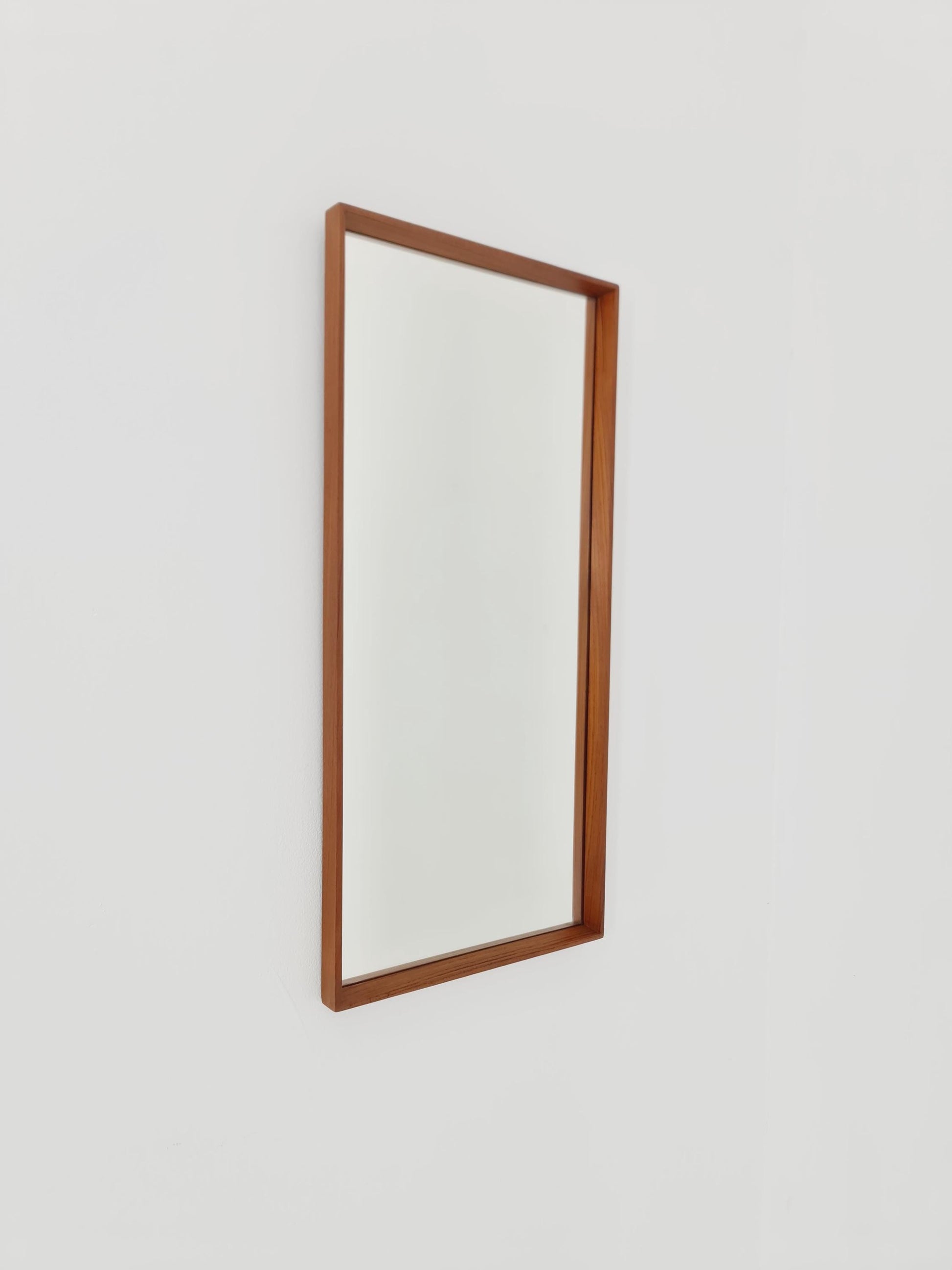 Teak Danish mid-century Modern wall-mounted mirror, 1960s