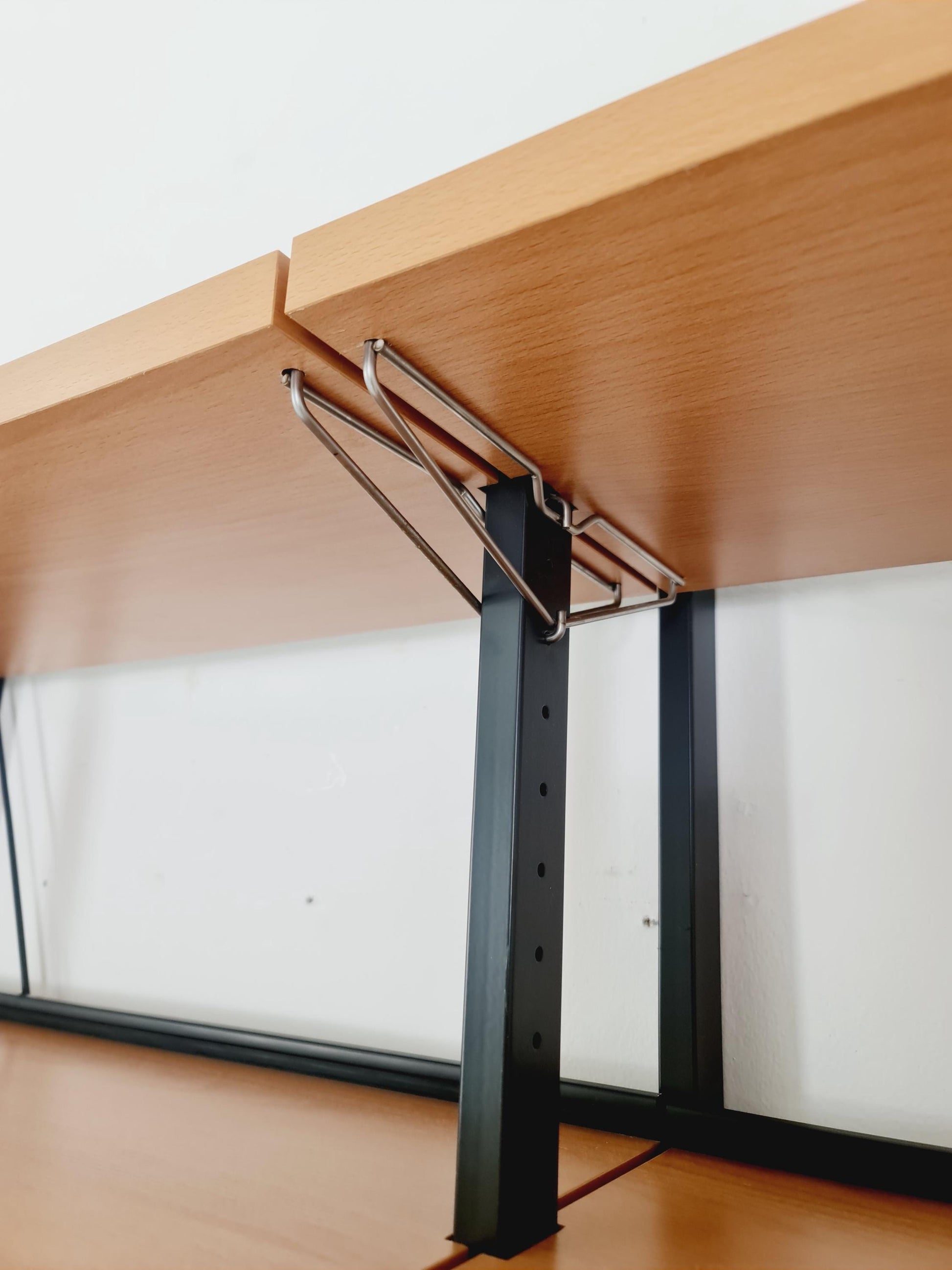 Vintage String shelf system formica & metal Olof Pira Sweden, 1990s