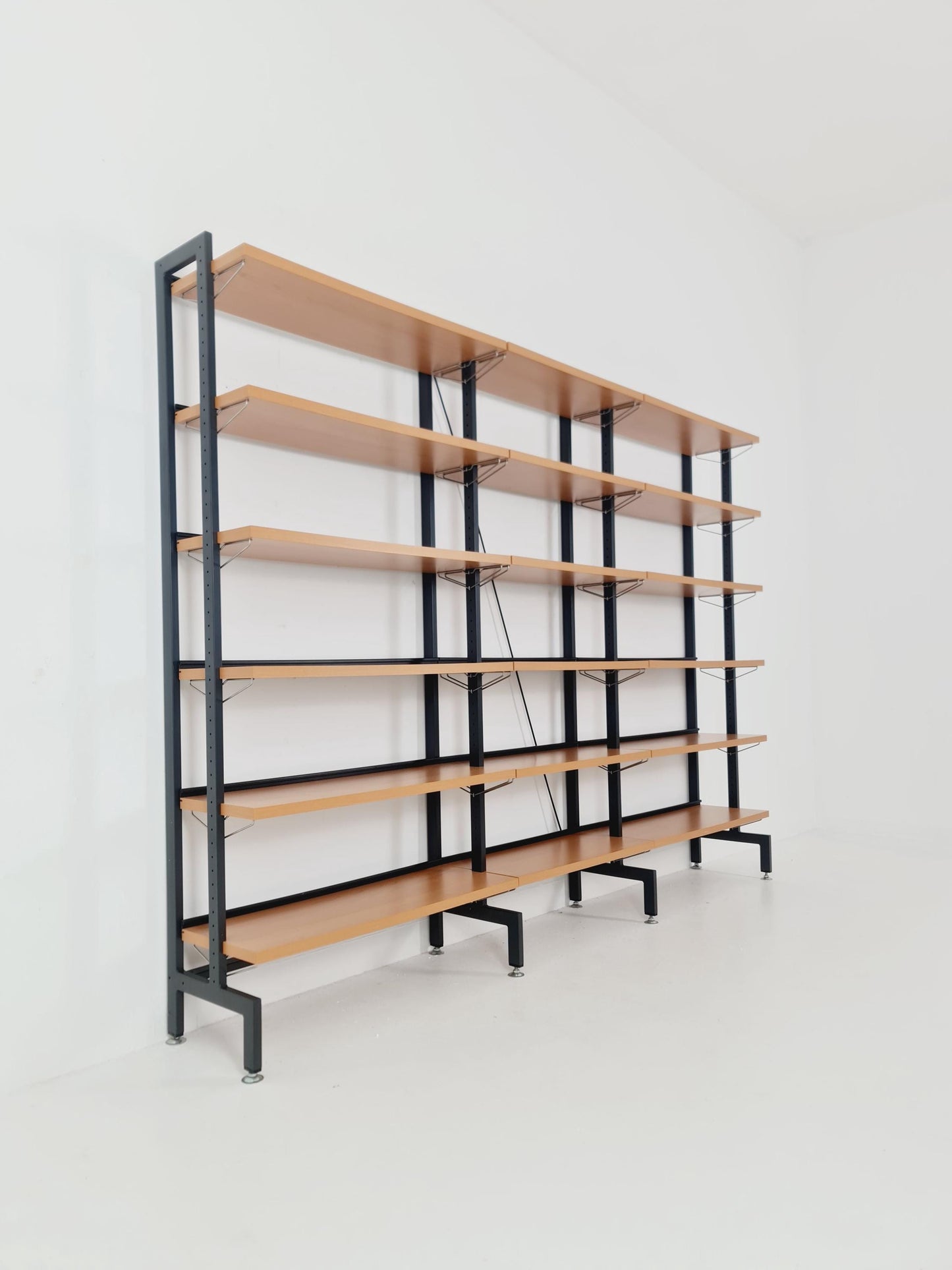 Vintage String shelf system formica & metal Olof Pira Sweden, 1990s