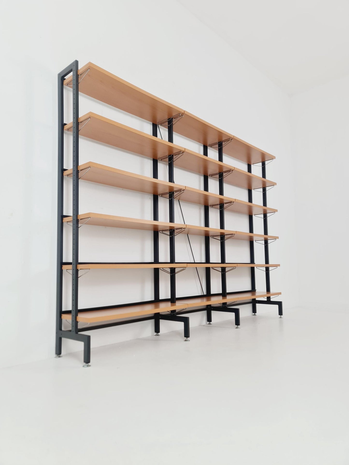 Vintage String shelf system formica & metal Olof Pira Sweden, 1990s