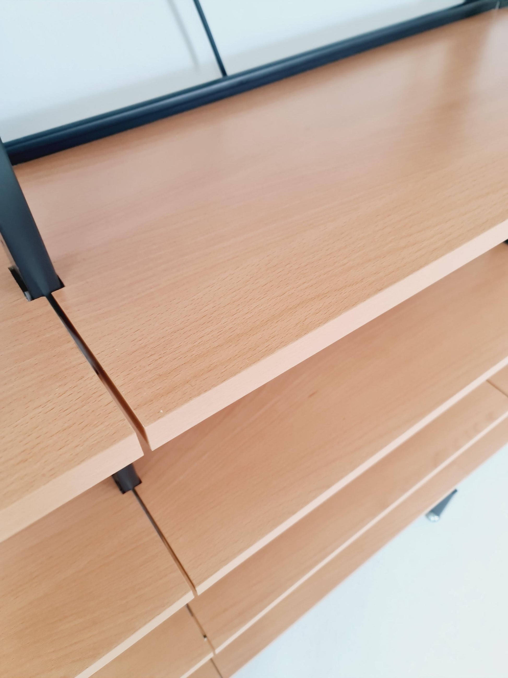 Vintage String shelf system formica & metal Olof Pira Sweden, 1990s