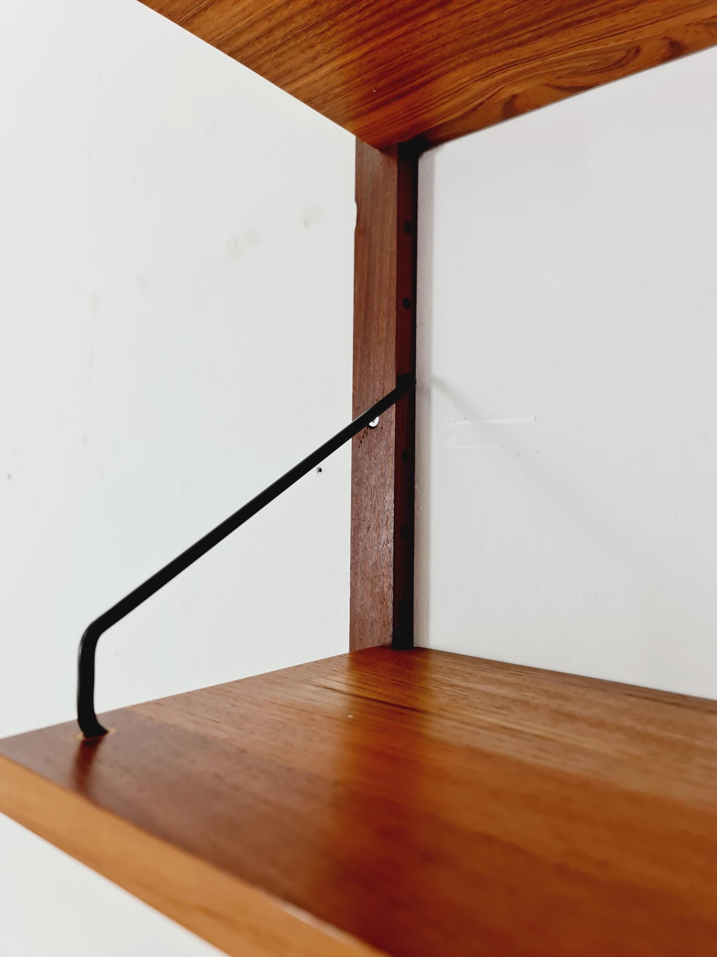 Midcentury Danish Teak Wall-Mounted Shelving Unit, by Royal for Poul Cadovius, 1960s