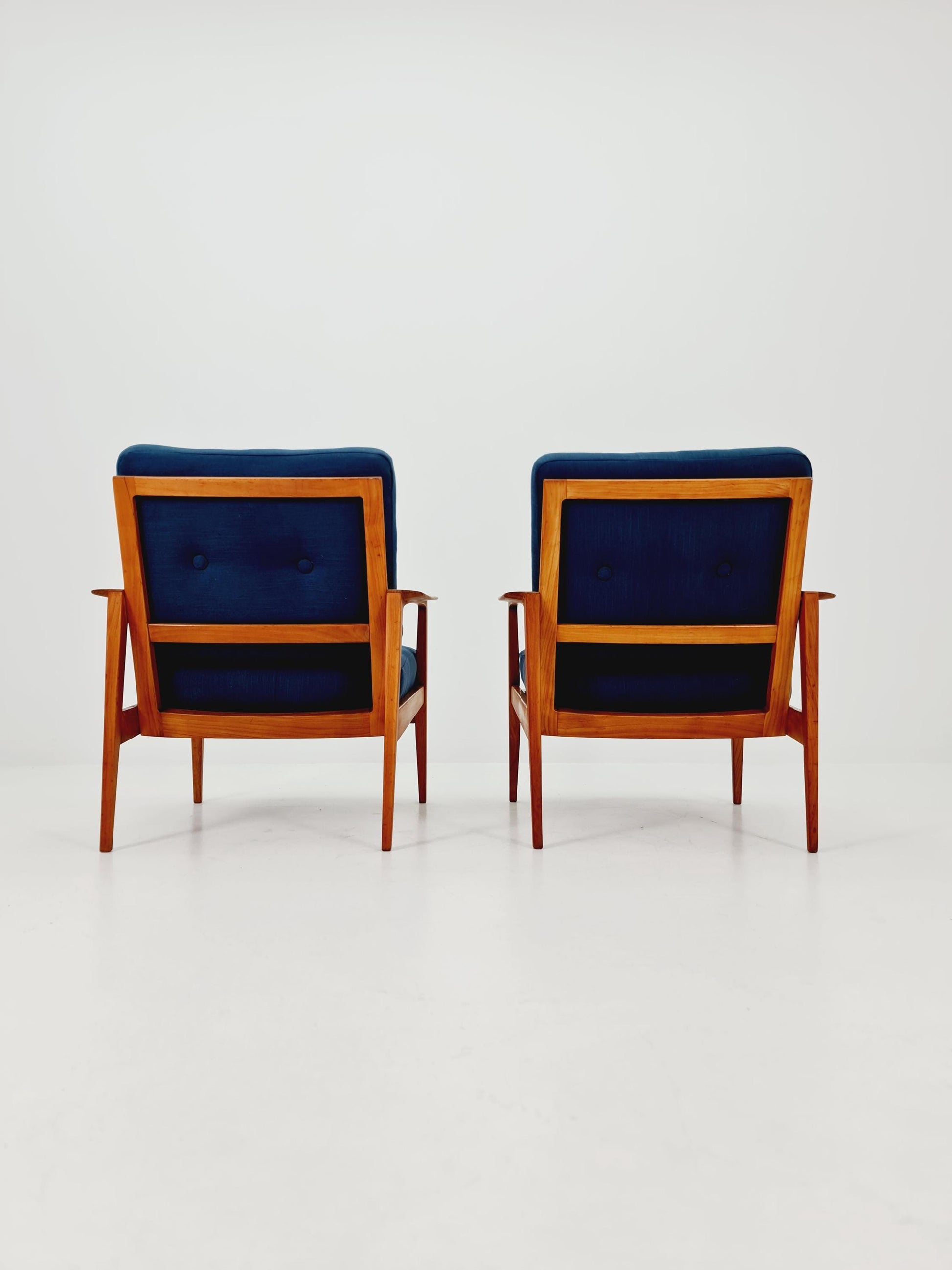 Midcentury easy chairs by Walter Knoll for Knoll Antimott , Germany, 1960s, Set of 2