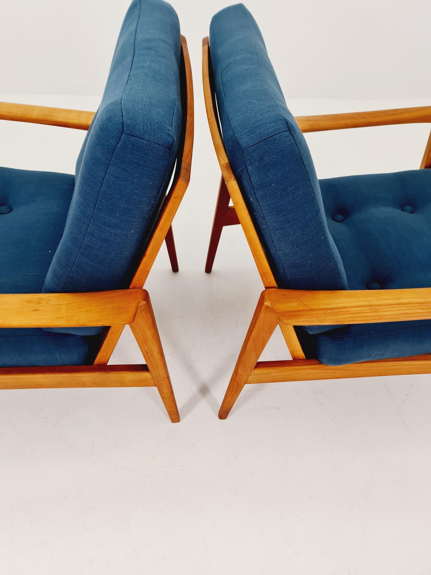 Midcentury easy chairs by Walter Knoll for Knoll Antimott , Germany, 1960s, Set of 2