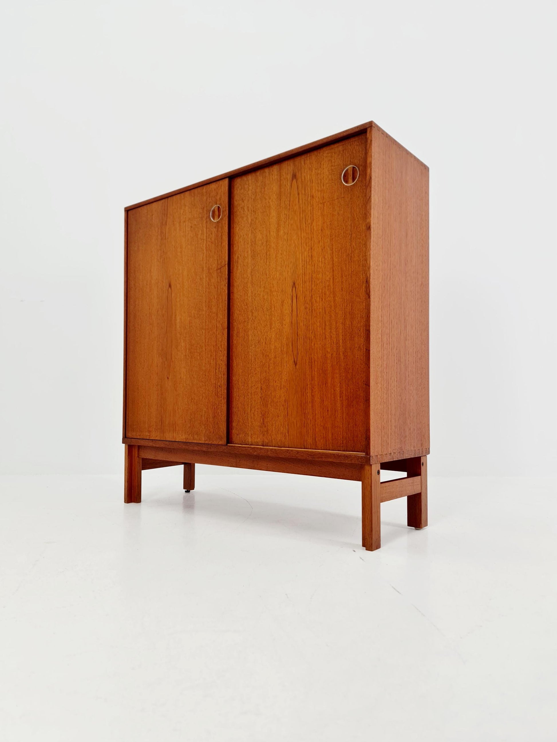 Vintage teak danish Highboard By Bräntorps Fiesta library , 1960s