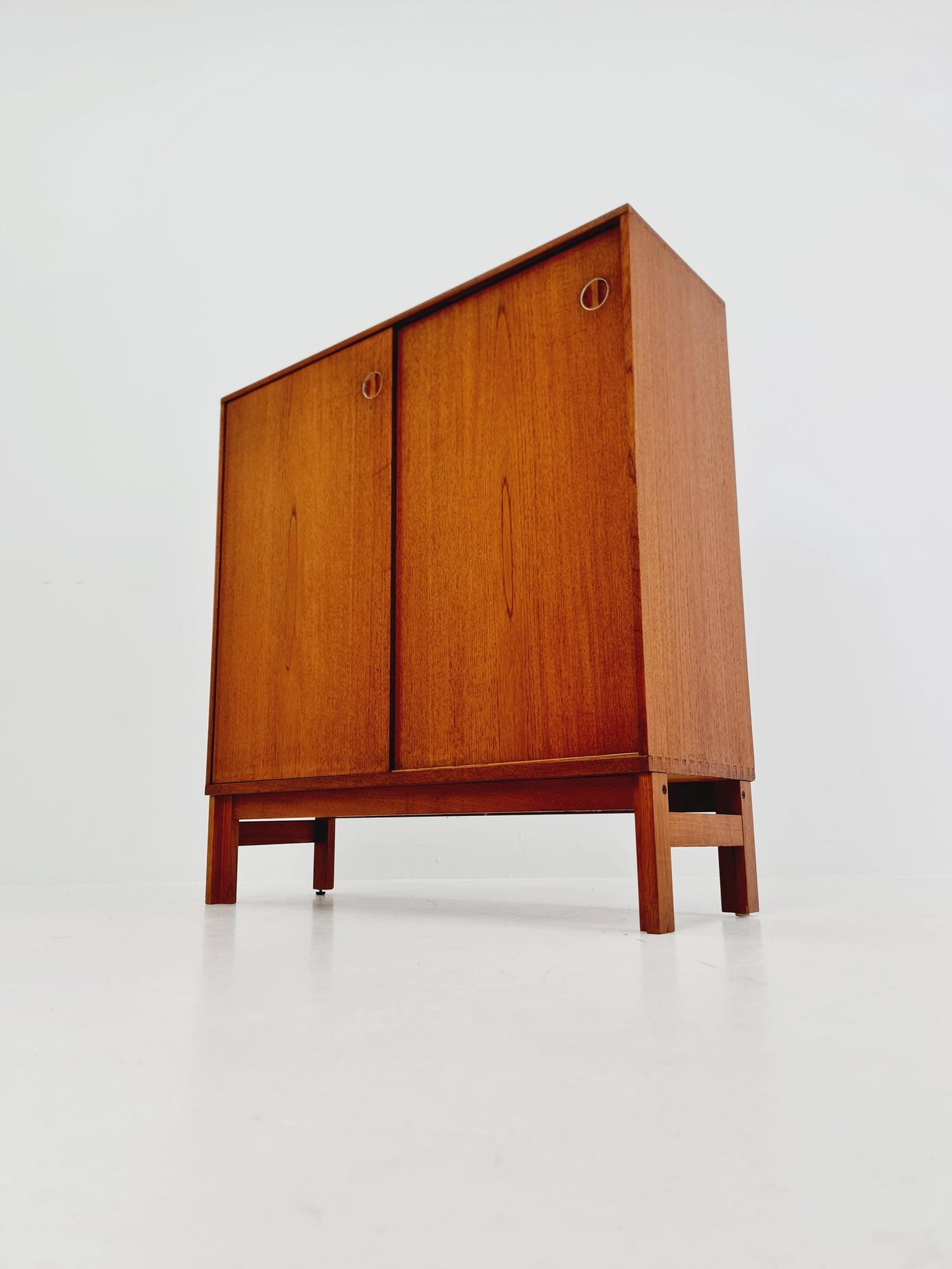 Vintage teak danish Highboard By Bräntorps Fiesta library , 1960s