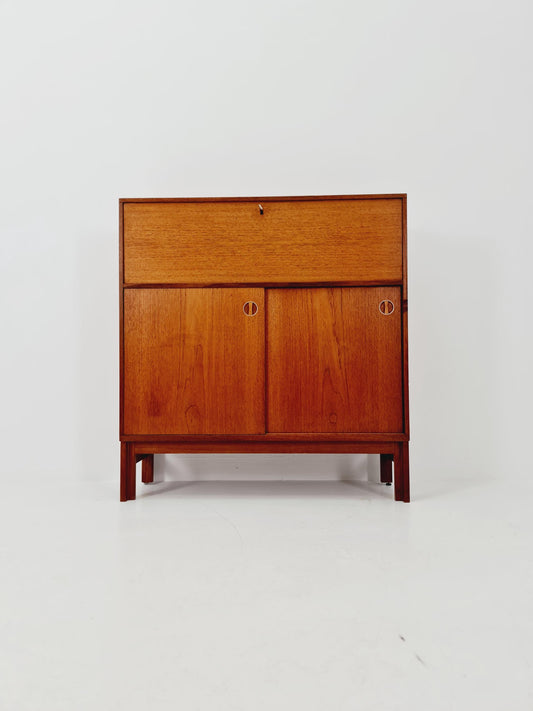 Vintage teak danish Highboard /Secretary By Bräntorps Fiesta library , 1960s